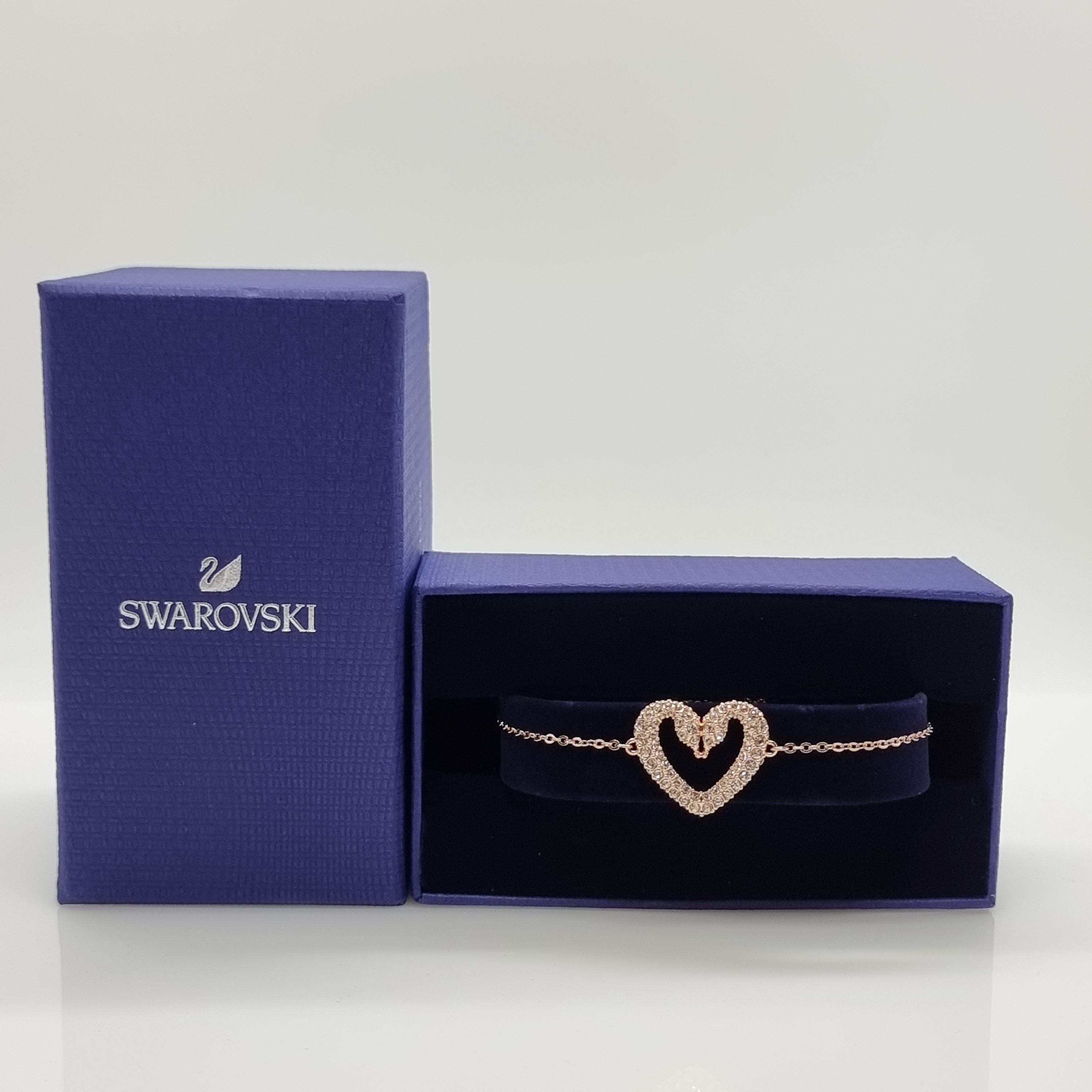 SWAROVSKI Sublima  Herz Armband Schwanenherz Mittel Weiß Roségold-Legierungsschicht 5628658