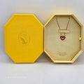 SWAROVSKI Una Herz Halskette Klein Rot, Gold-Legierungsschicht 5634723