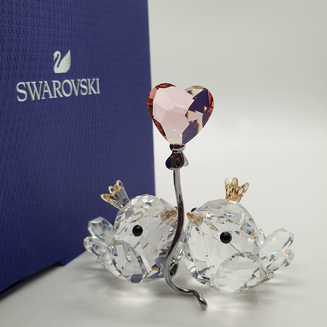 SWAROVSKI Unzertrennliche Vögel Rosa Herz 5492226