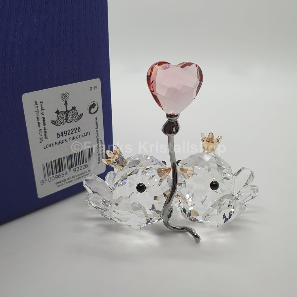 SWAROVSKI Unzertrennliche Vögel Rosa Herz 5492226