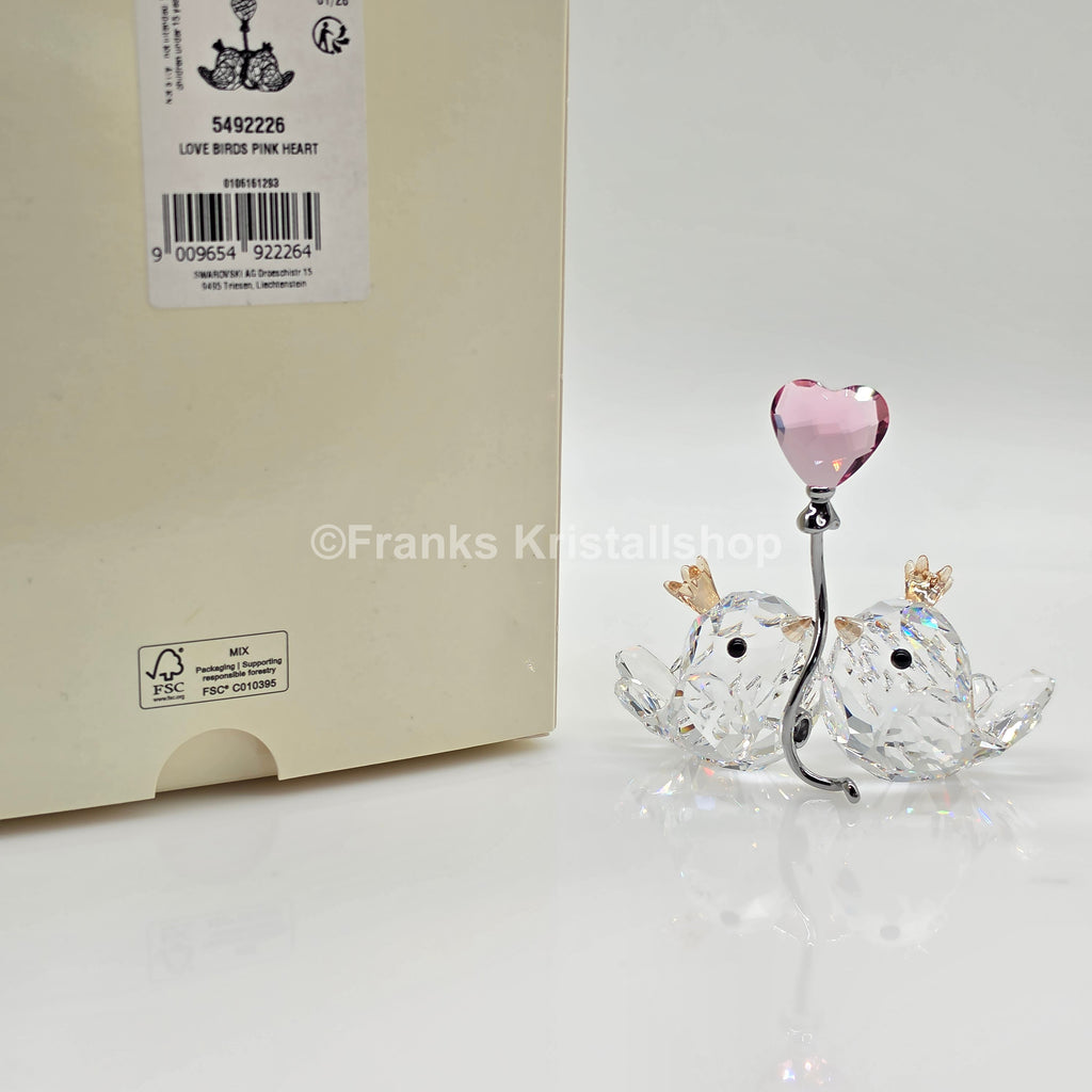 SWAROVSKI Unzertrennliche Vögel Rosa Herz 5492226