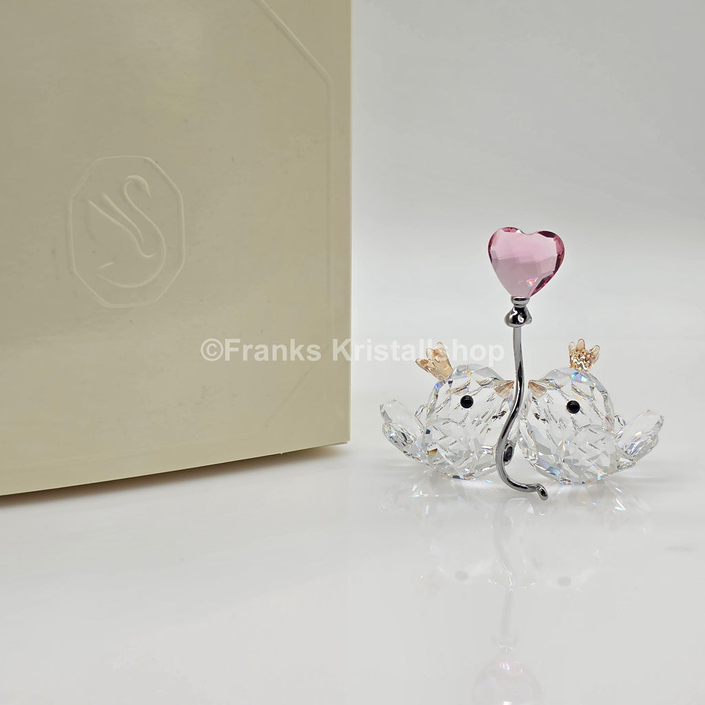 SWAROVSKI Unzertrennliche Vögel Rosa Herz 5492226