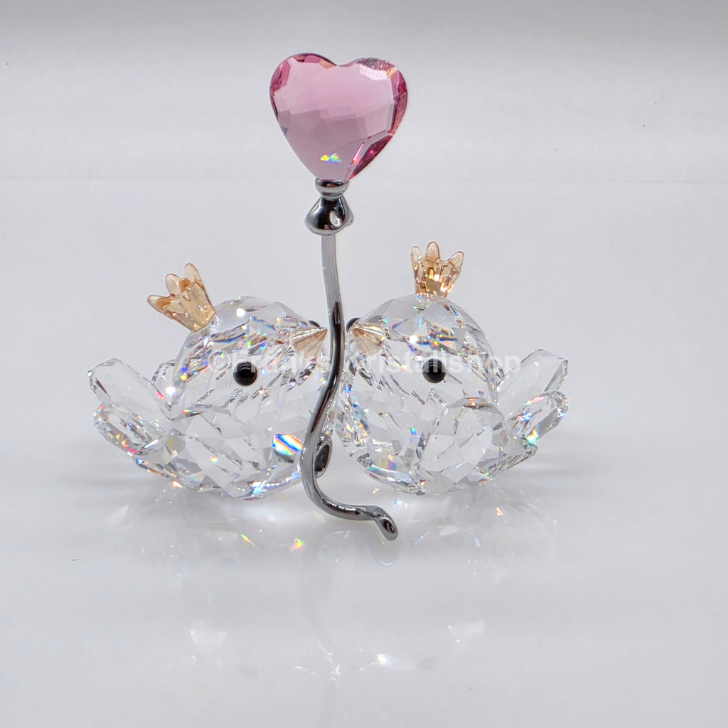 SWAROVSKI Unzertrennliche Vögel Rosa Herz 5492226