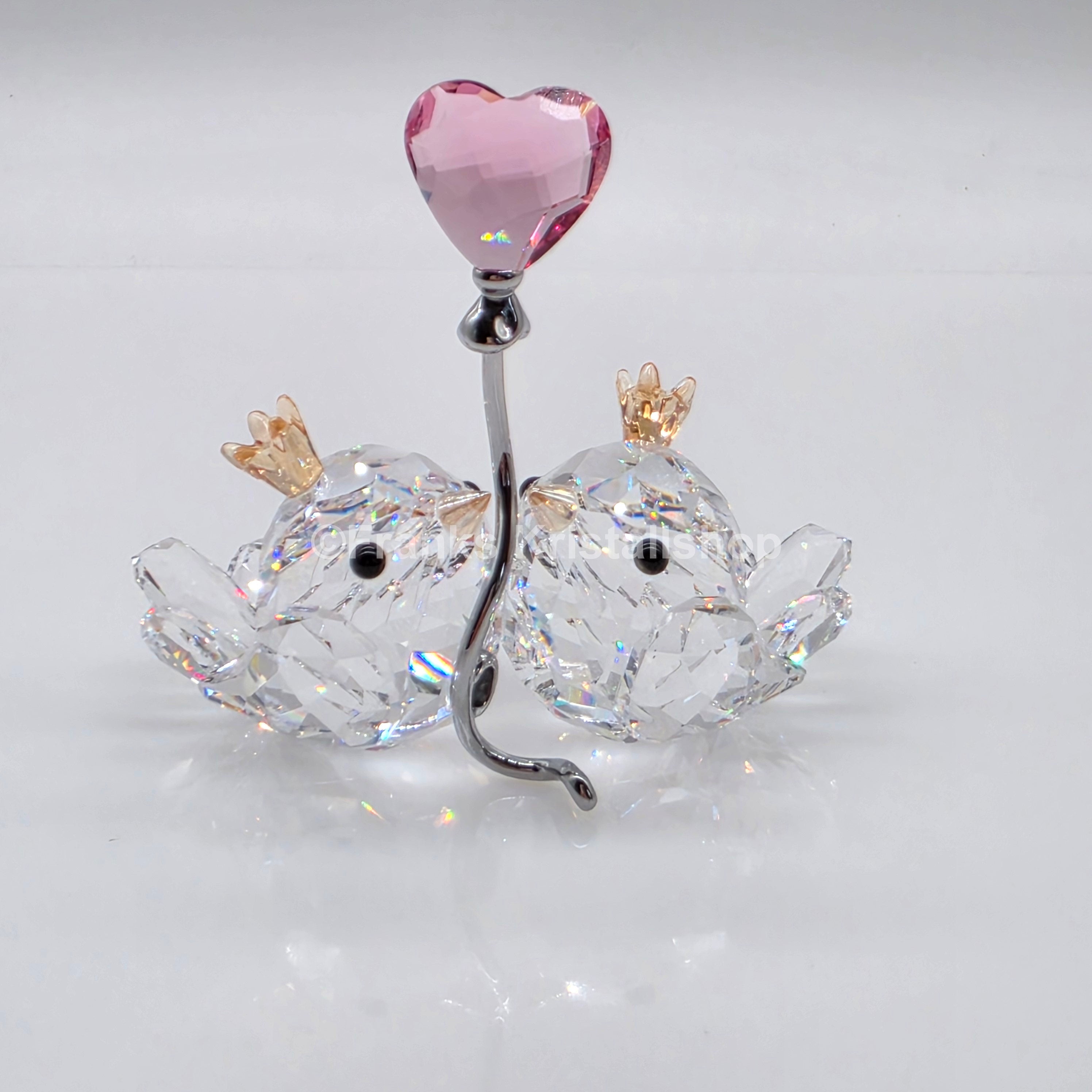 SWAROVSKI Unzertrennliche Vögel Rosa Herz 5492226