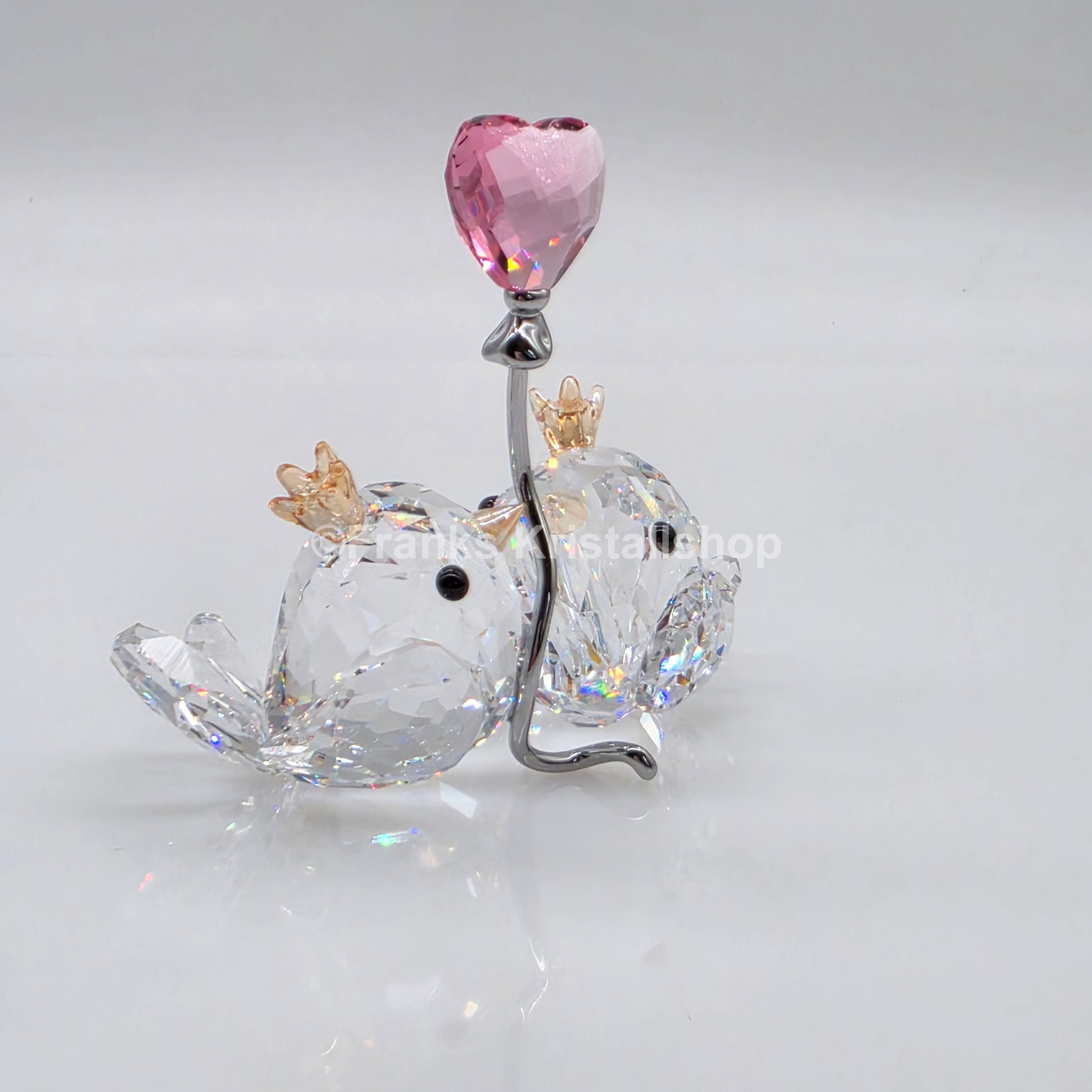 SWAROVSKI Unzertrennliche Vögel Rosa Herz 5492226