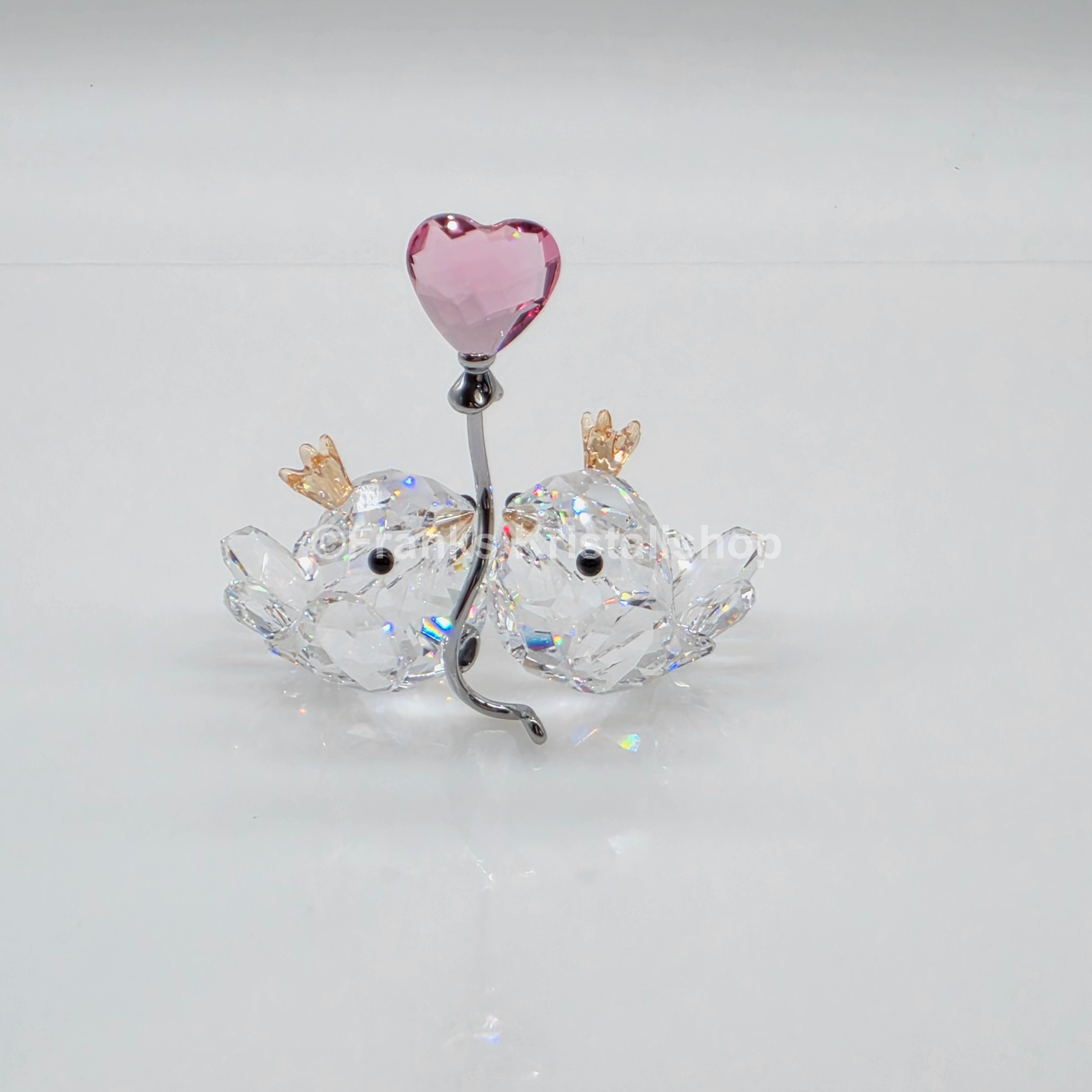 SWAROVSKI Unzertrennliche Vögel Rosa Herz 5492226