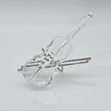Lade das Bild in den Galerie-Viewer, SWAROVSKI Violine mit Bogen und Ständer 203056
