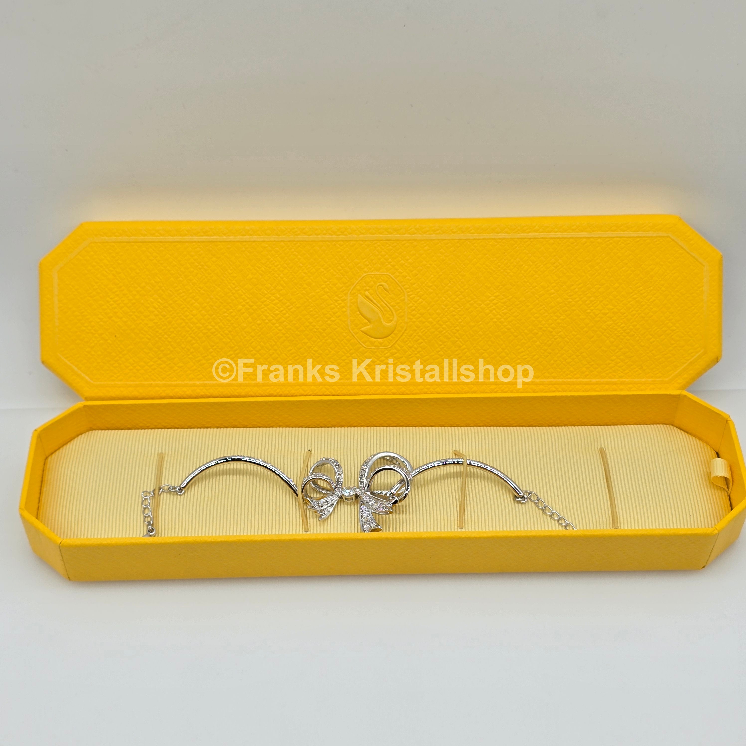 SWAROVSKI Volta Armband mit Schleife Größe M Weiß, Rhodiniert 5647563