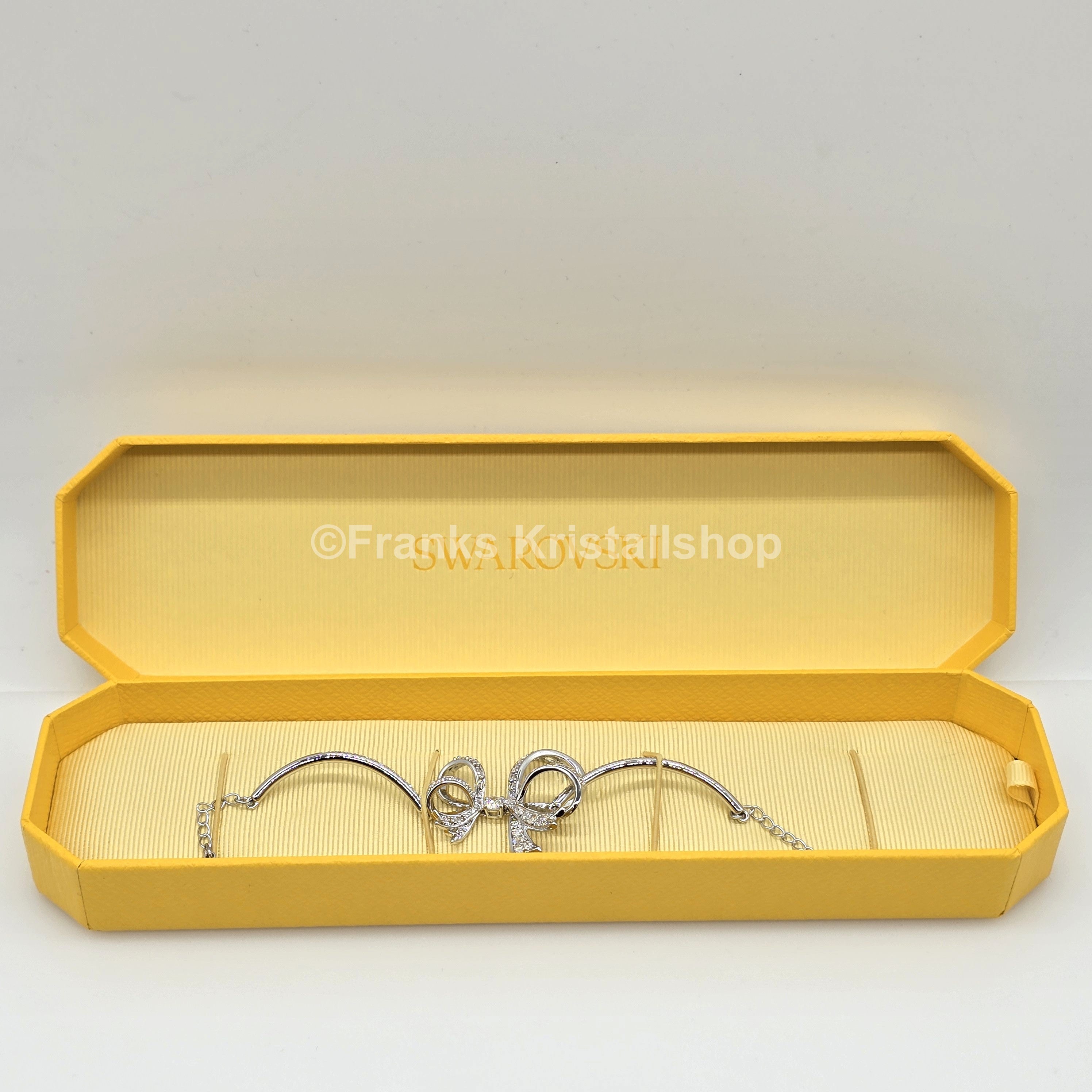 SWAROVSKI Volta Armband mit Schleife Größe M Weiß, Rhodiniert 5647563