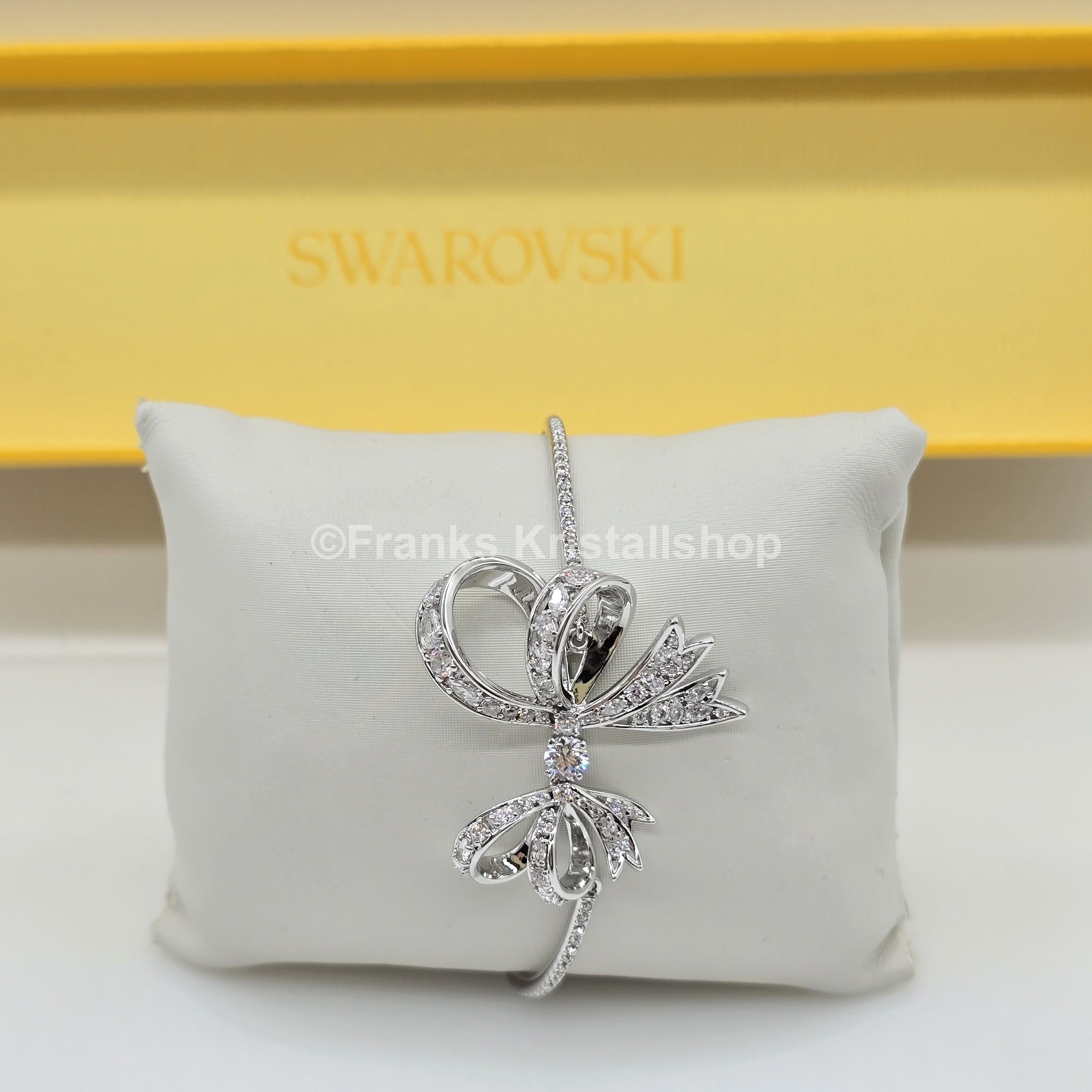 SWAROVSKI Volta Armband mit Schleife Größe M Weiß, Rhodiniert 5647563