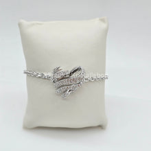 Lade das Bild in den Galerie-Viewer, SWAROVSKI Volta Herz Armband Größe M Weiß, Rhodiniert 5652789
