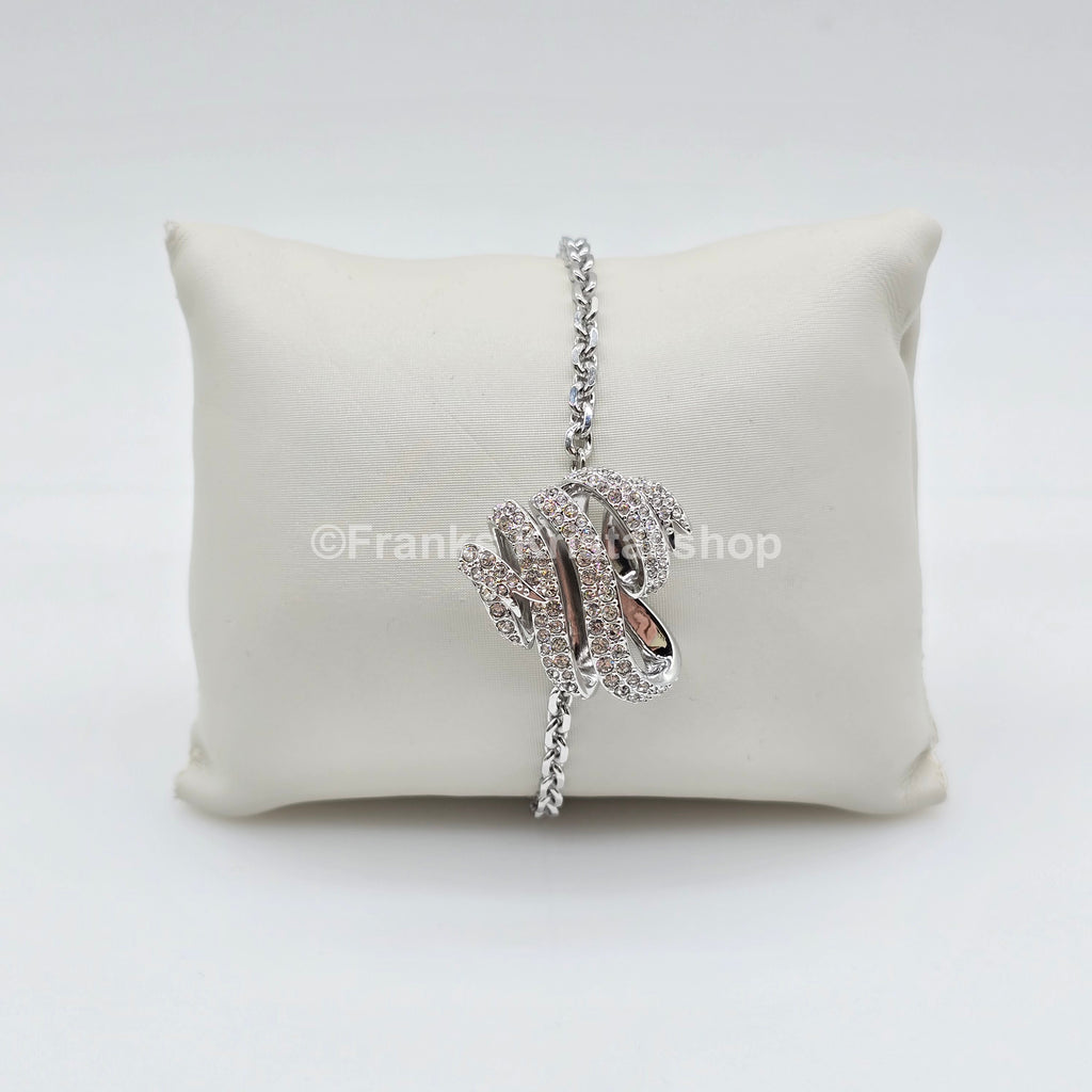 SWAROVSKI Volta Herz Armband Größe M Weiß, Rhodiniert 5652789