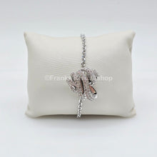 Lade das Bild in den Galerie-Viewer, SWAROVSKI Volta Herz Armband Größe M Weiß, Rhodiniert 5652789
