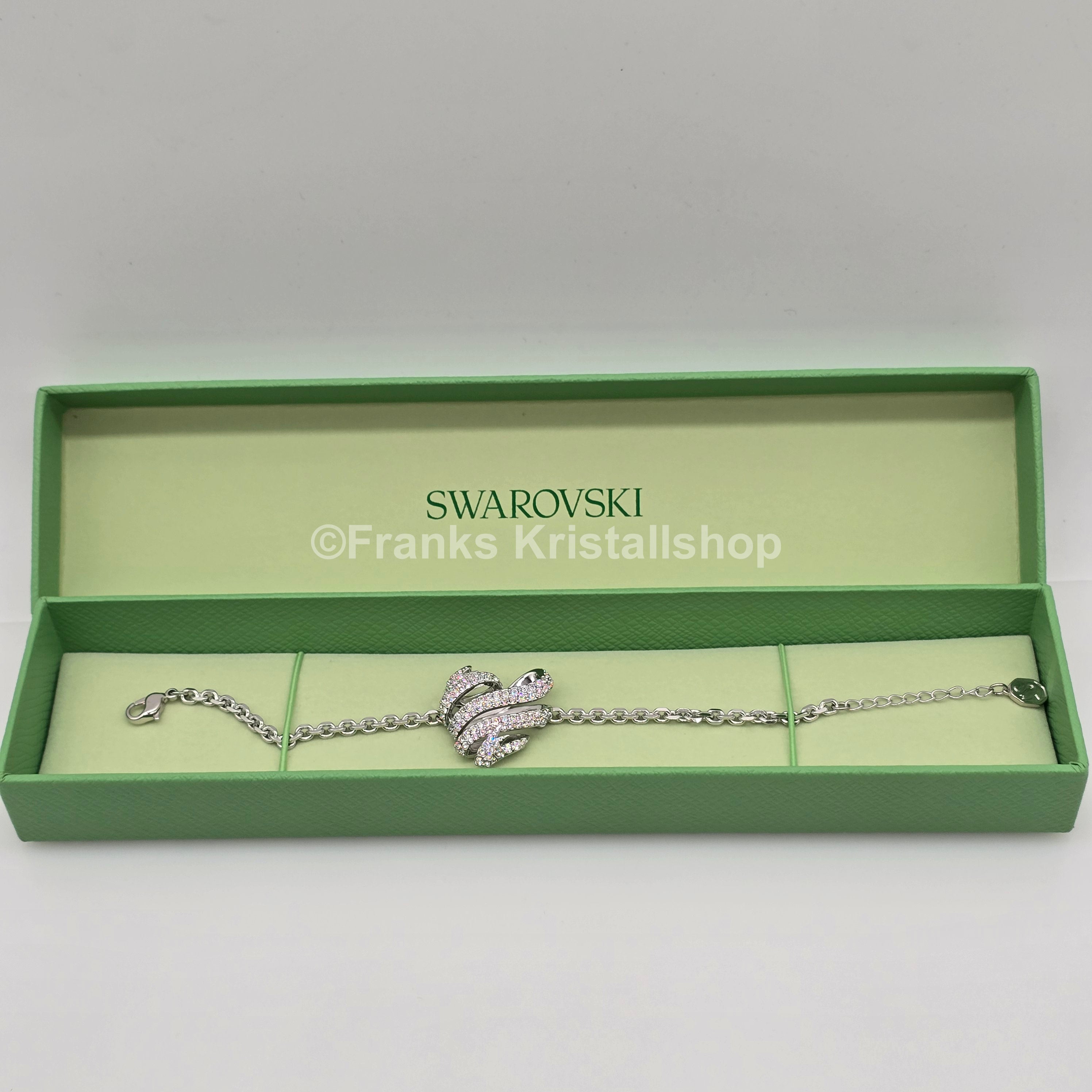 SWAROVSKI Volta Herz Armband Größe M Weiß, Rhodiniert 5652789