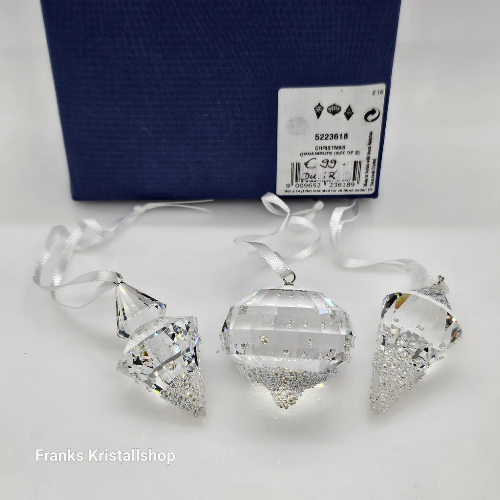 SWAROVSKI Weihnachts Ornamente Set 3-teilg 5223618