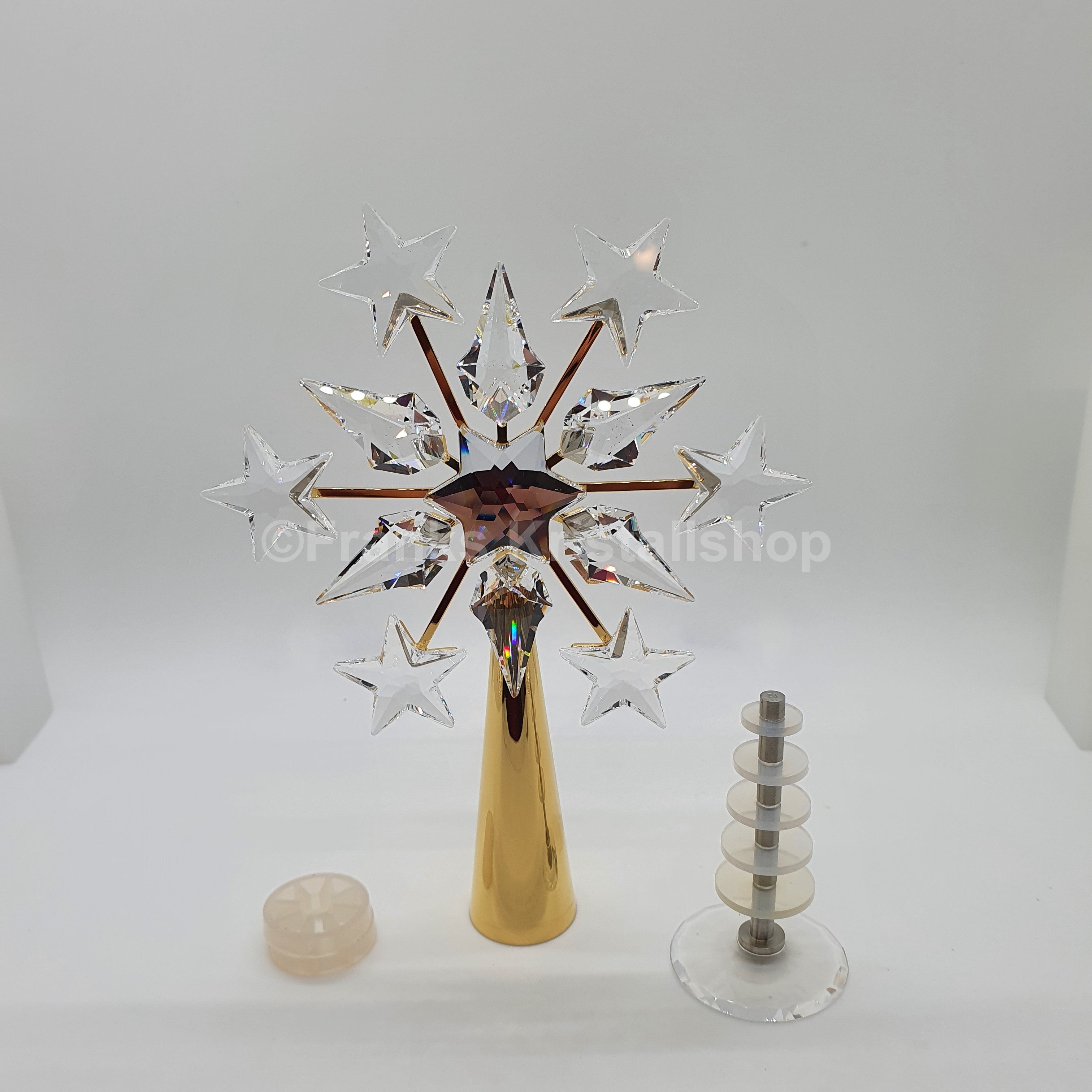 SWAROVSKI Weihnachtsbaumspitze Christbaumspitze Gold 632785 oU