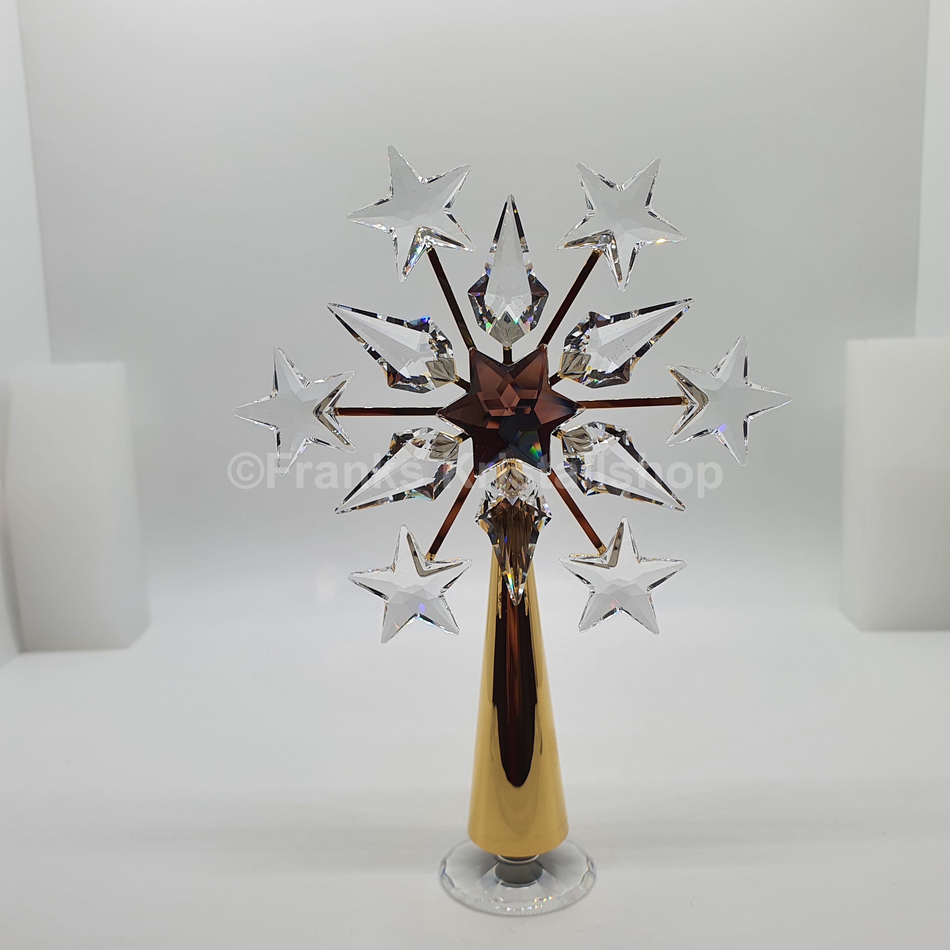 SWAROVSKI Weihnachtsbaumspitze Christbaumspitze Gold 632785 oU