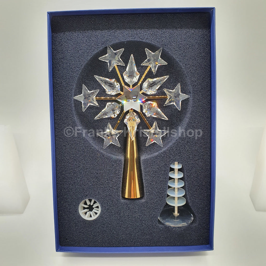 SWAROVSKI Weihnachtsbaumspitze Christbaumspitze Gold 632785 oU