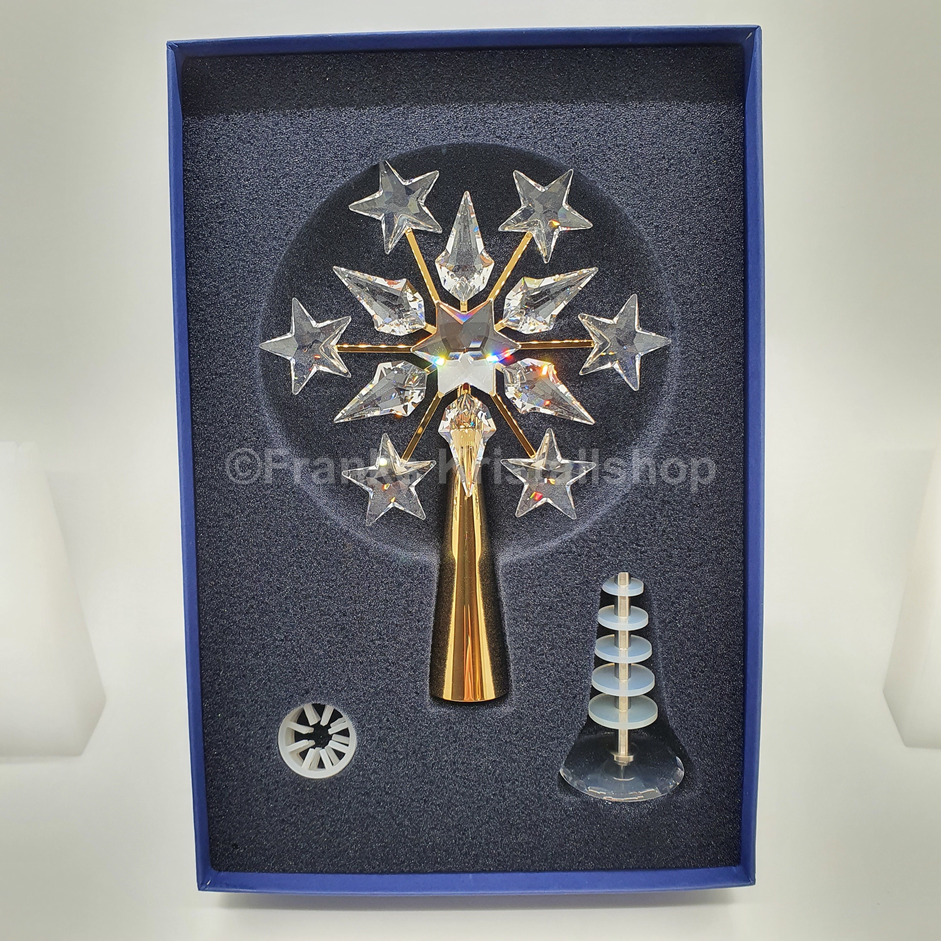 SWAROVSKI Weihnachtsbaumspitze Christbaumspitze Gold 632785 oU