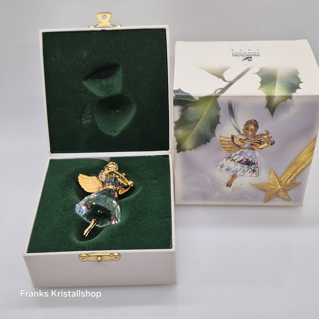 SWAROVSKI Weihnachtsengel 1998 mit Harfe Christmas Memories 219873