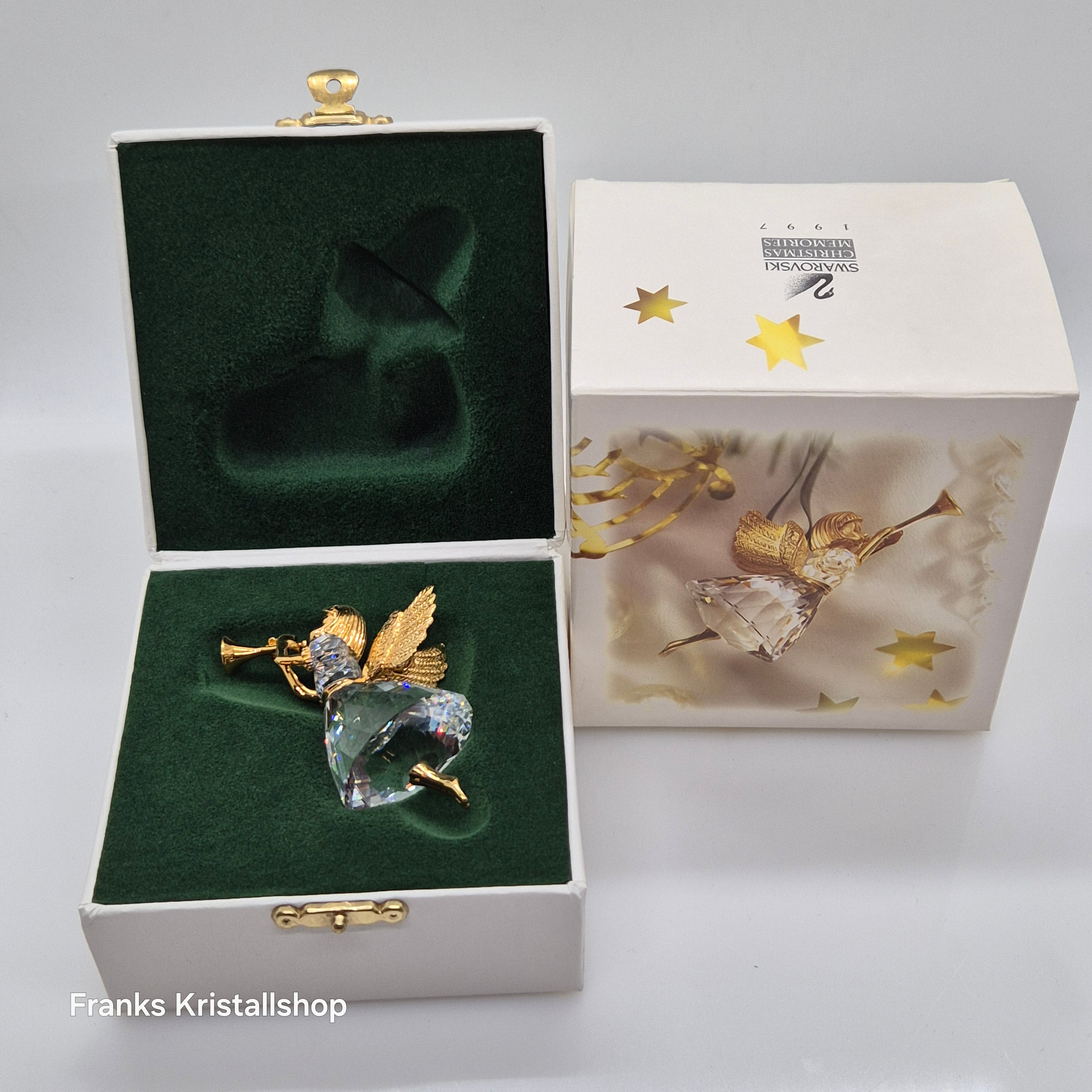 SWAROVSKI Weihnachtsengel 1997 mit Trompete Christmas Memories 211085