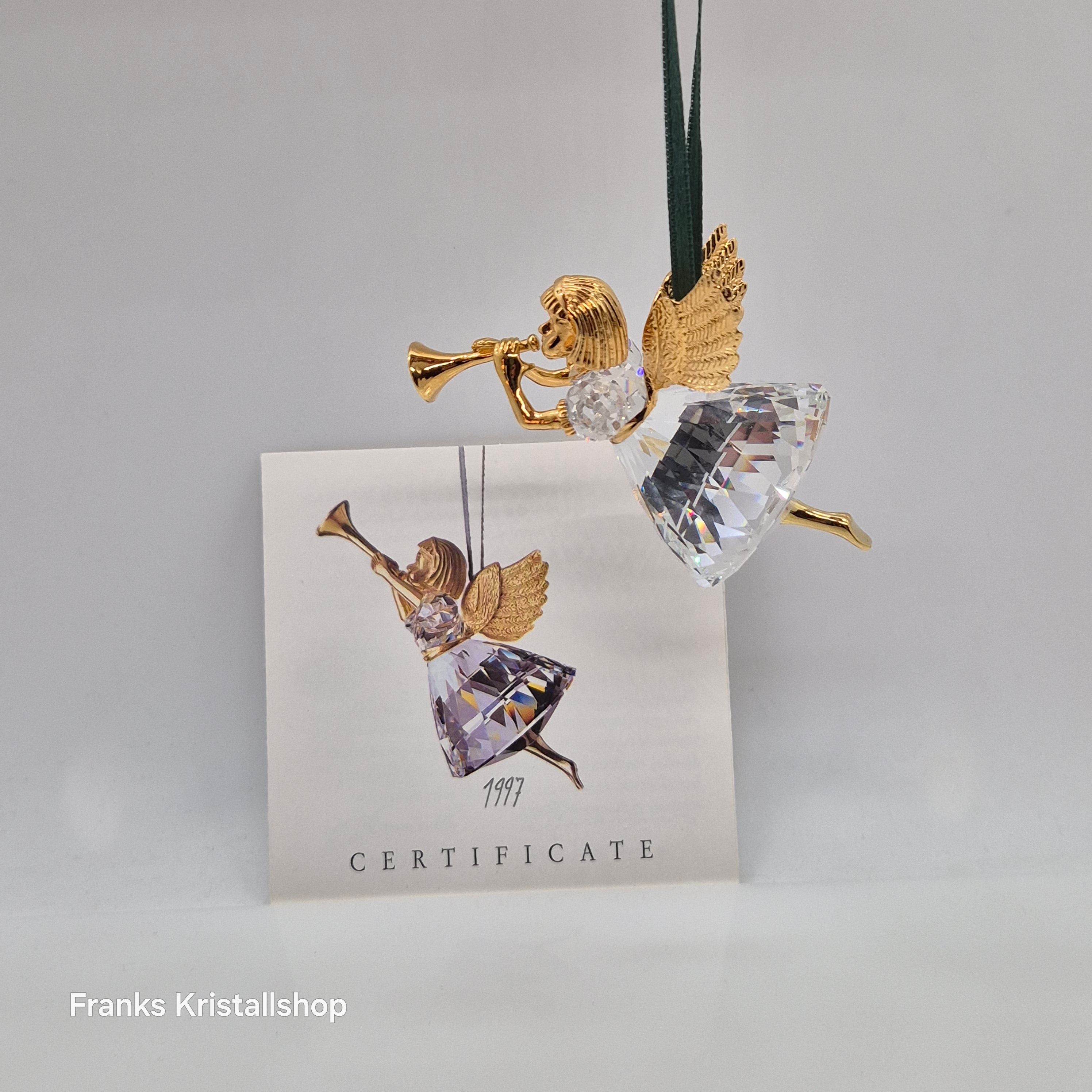 SWAROVSKI Weihnachtsengel 1997 mit Trompete Christmas Memories 211085
