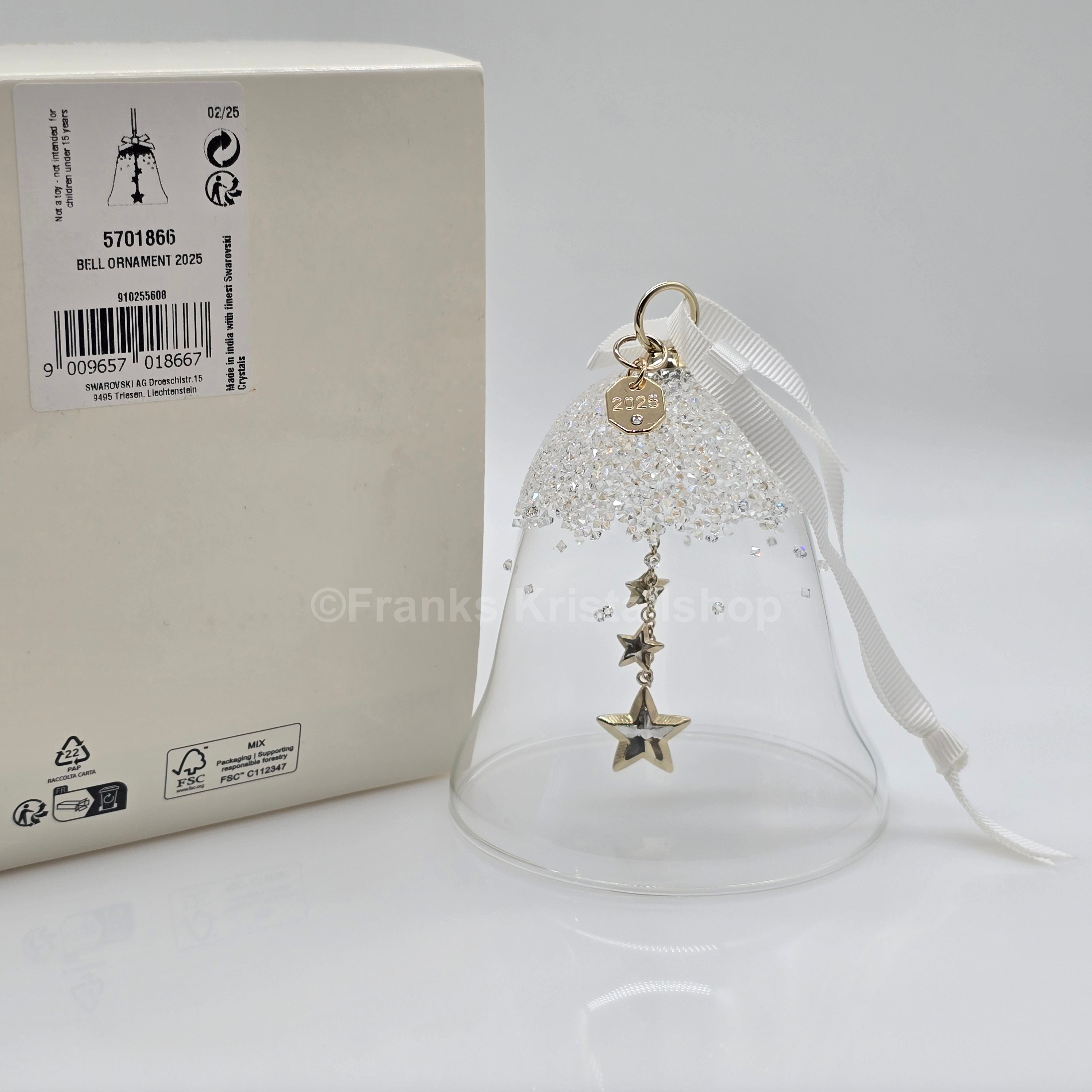SWAROVSKI Weihnachtsglocke 2025 Groß Sterne 5701866