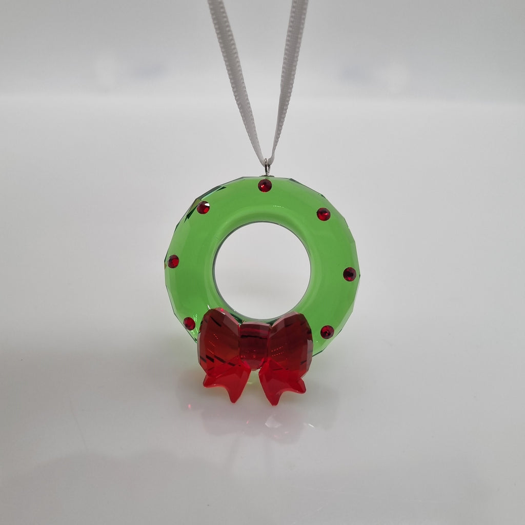 SWAROVSKI Weihnachtskranz Grün Ornament 5223687