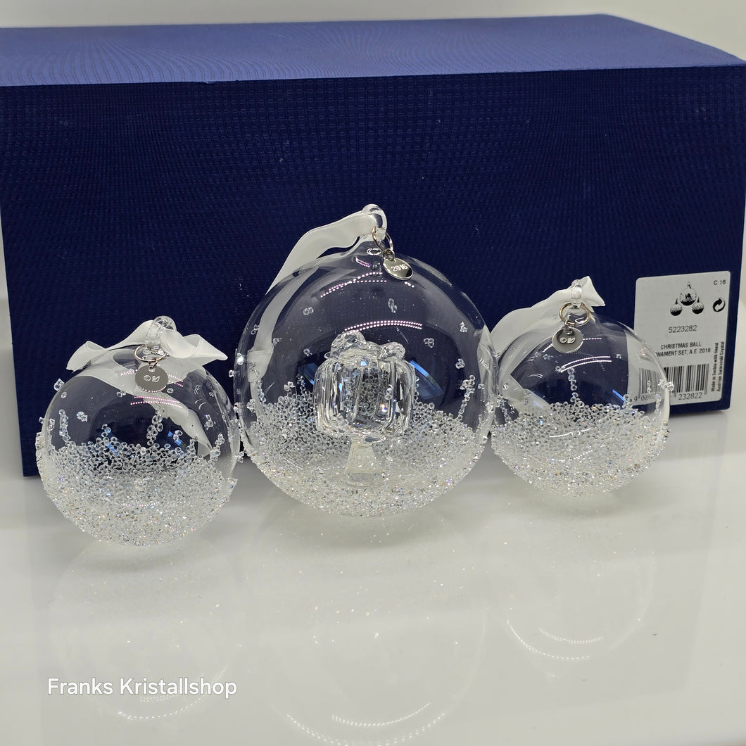 SWAROVSKI Weihnachtskugel 2016 Groß Geschenk 3er Set 5223282