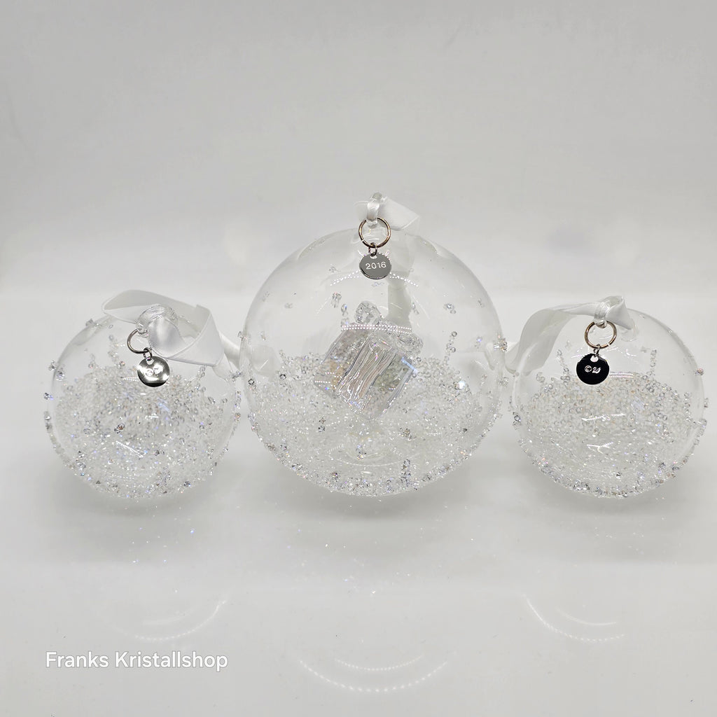 SWAROVSKI Weihnachtskugel 2016 Groß Geschenk 3er Set 5223282