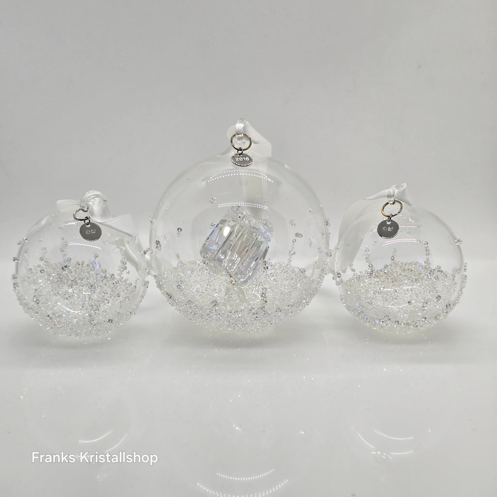 SWAROVSKI Weihnachtskugel 2016 Groß Geschenk 3er Set 5223282