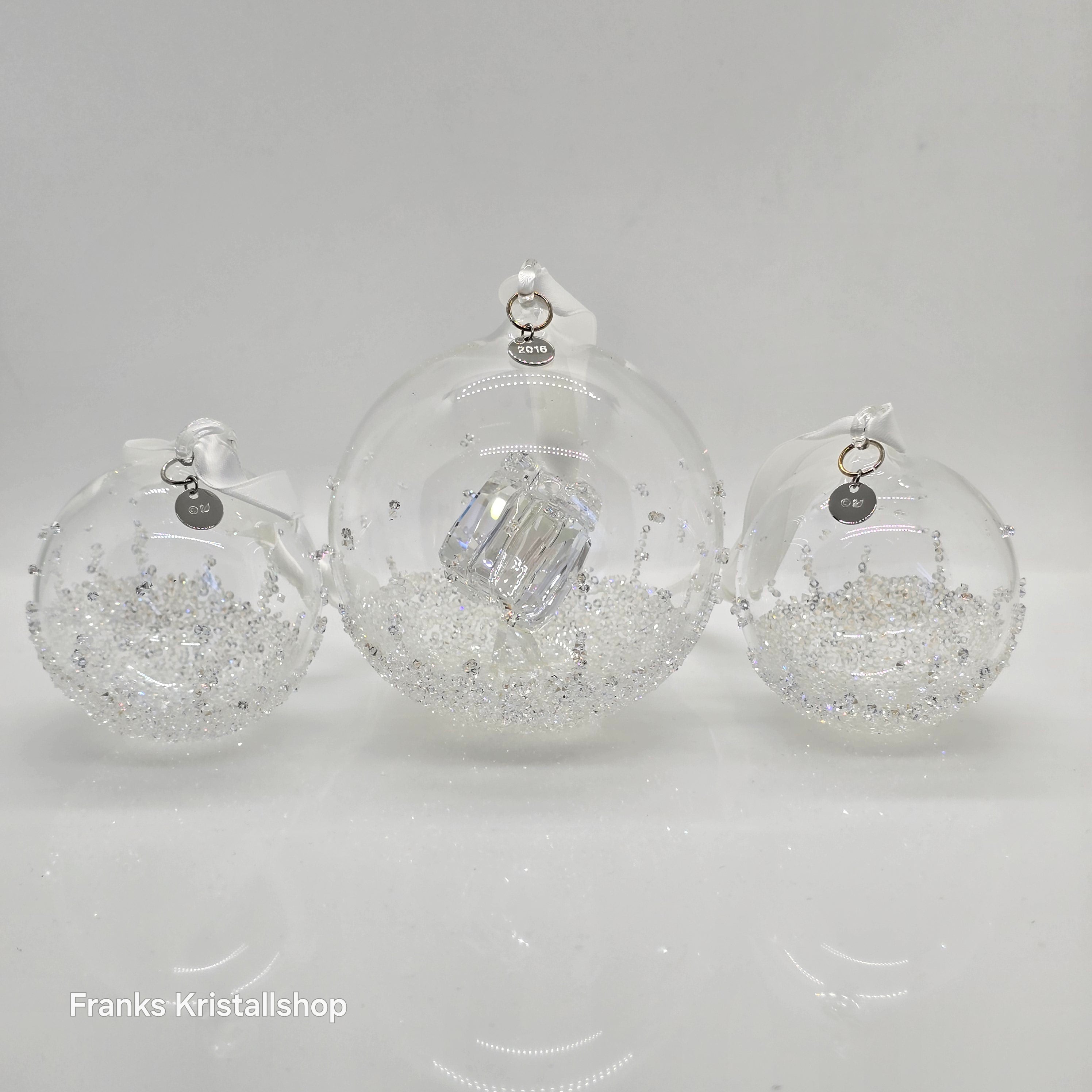 SWAROVSKI Weihnachtskugel 2016 Groß Geschenk 3er Set 5223282
