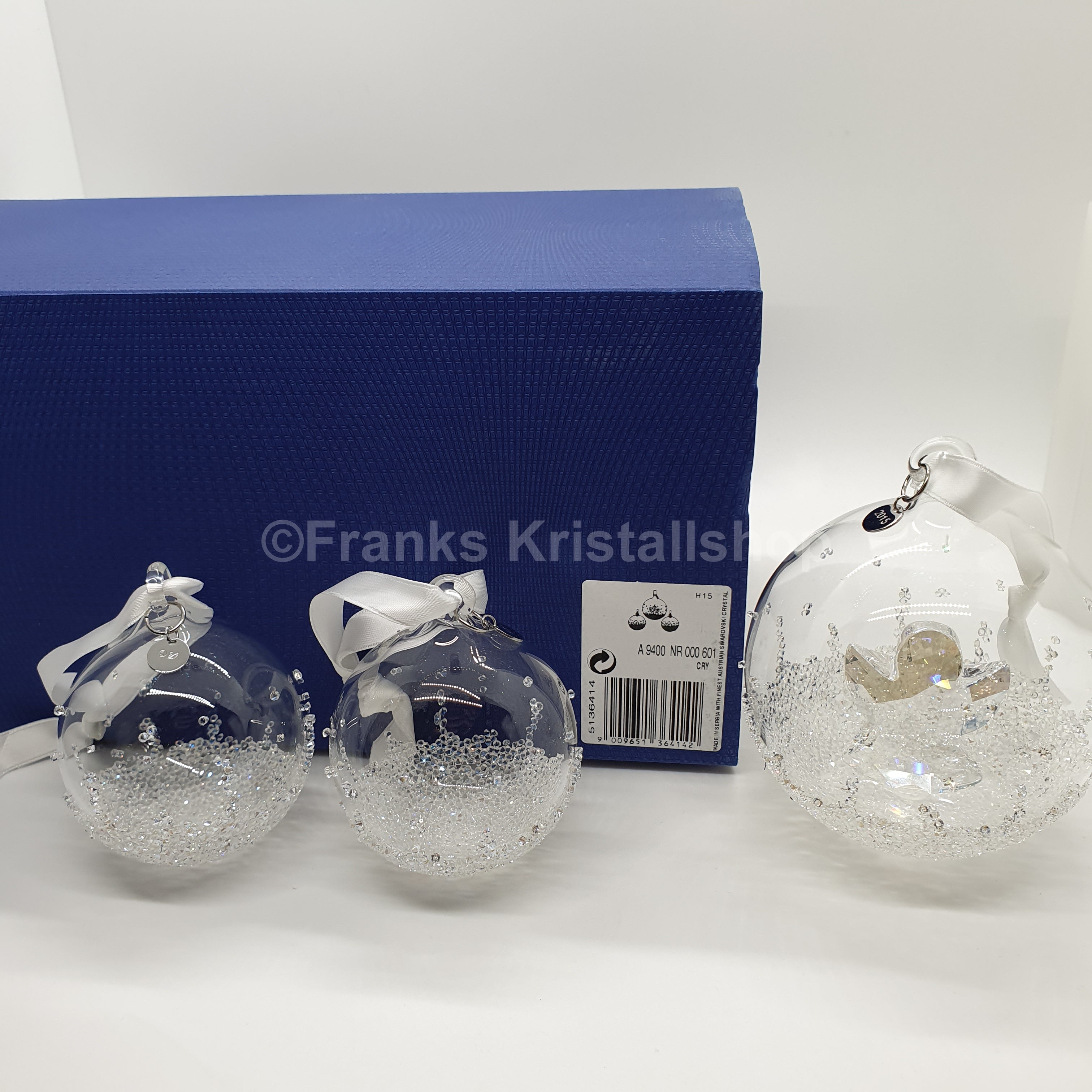 SWAROVSKI Christmas Ball 2015 Large Angel 3-piece Set 5136414