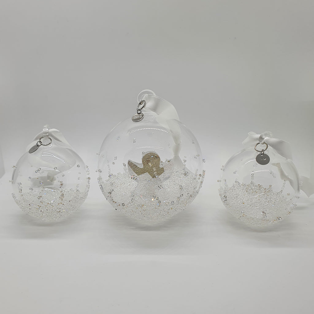 SWAROVSKI Weihnachtskugel 2015 Groß Engel 3er Set 5136414