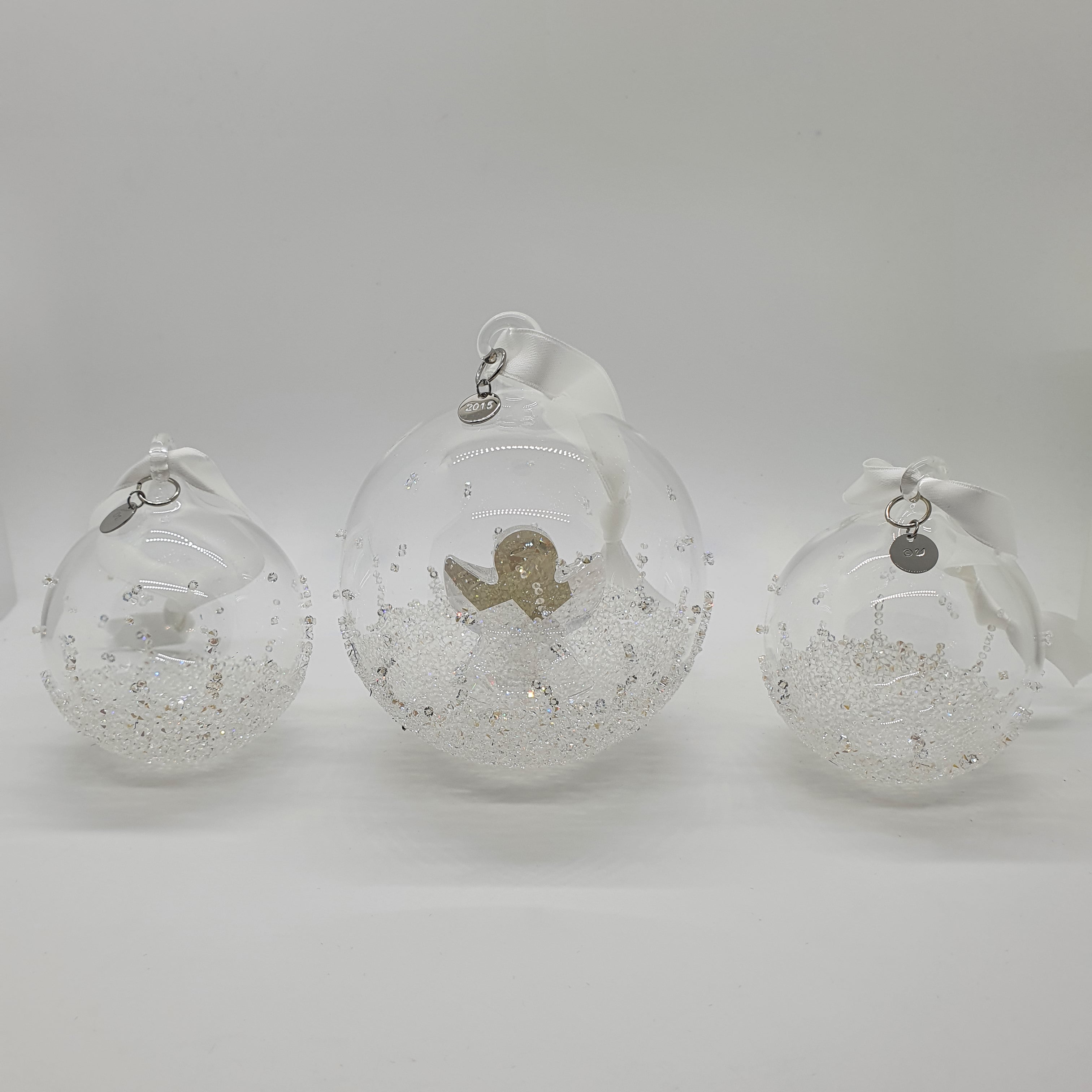 SWAROVSKI Weihnachtskugel 2015 Groß Engel 3er Set 5136414