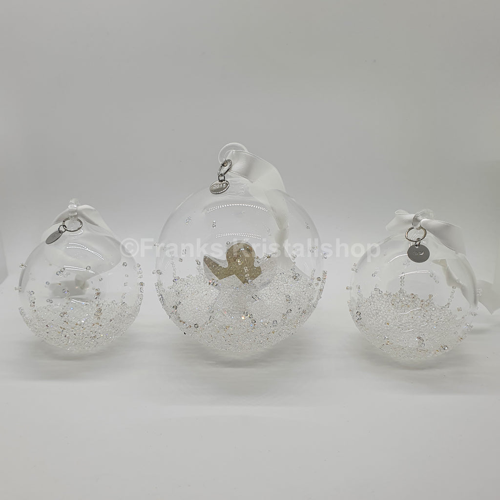 SWAROVSKI Weihnachtskugel 2015 Groß Engel 3er Set 5136414
