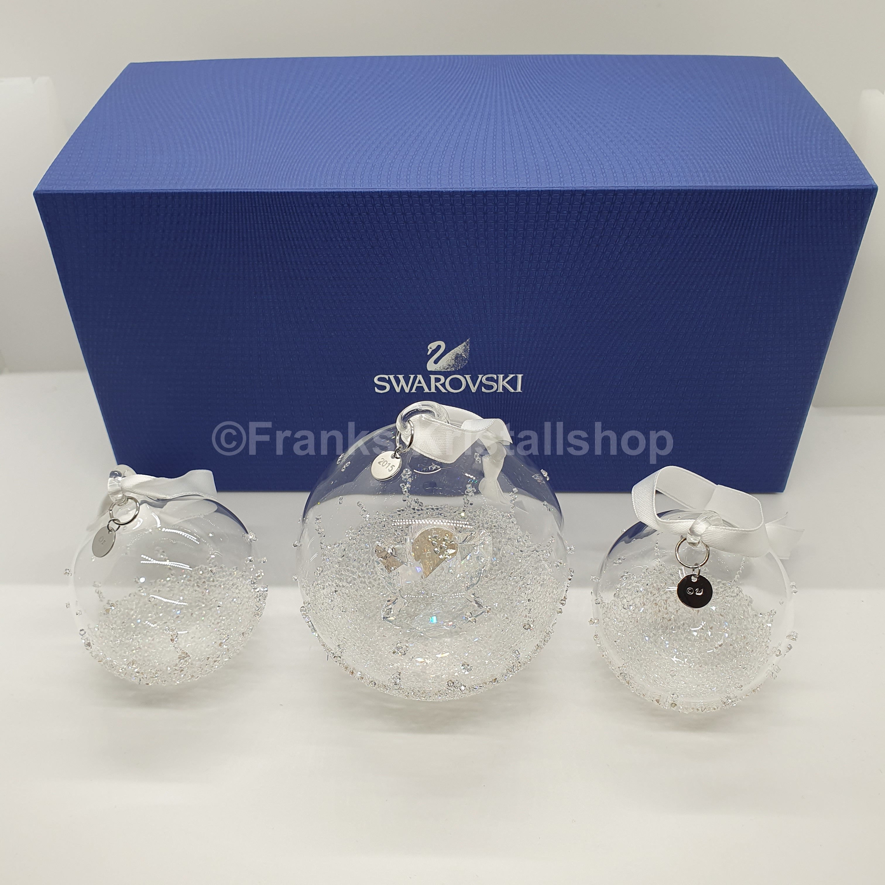 SWAROVSKI Christmas Ball 2015 Large Angel 3-piece Set 5136414