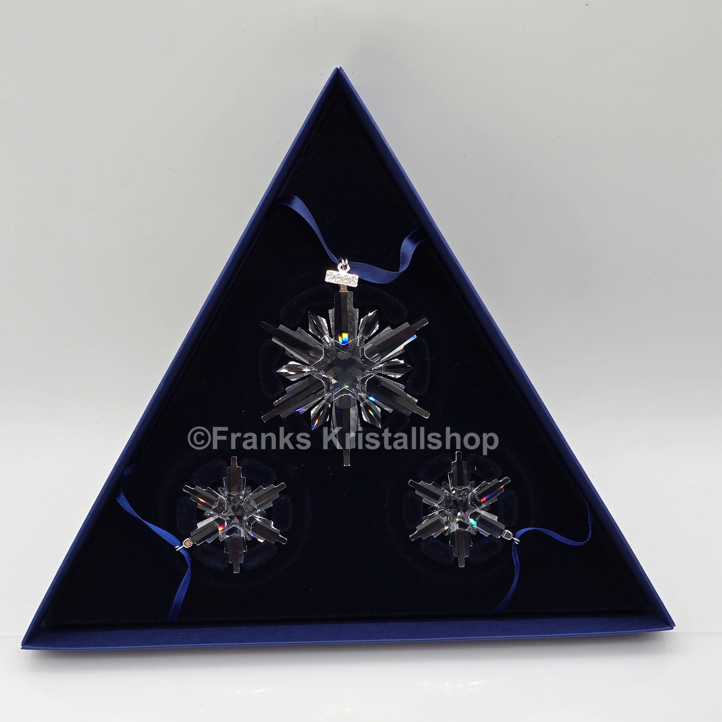 SWAROVSKI Weihnachtsstern 2006 klar 3er Set 860748