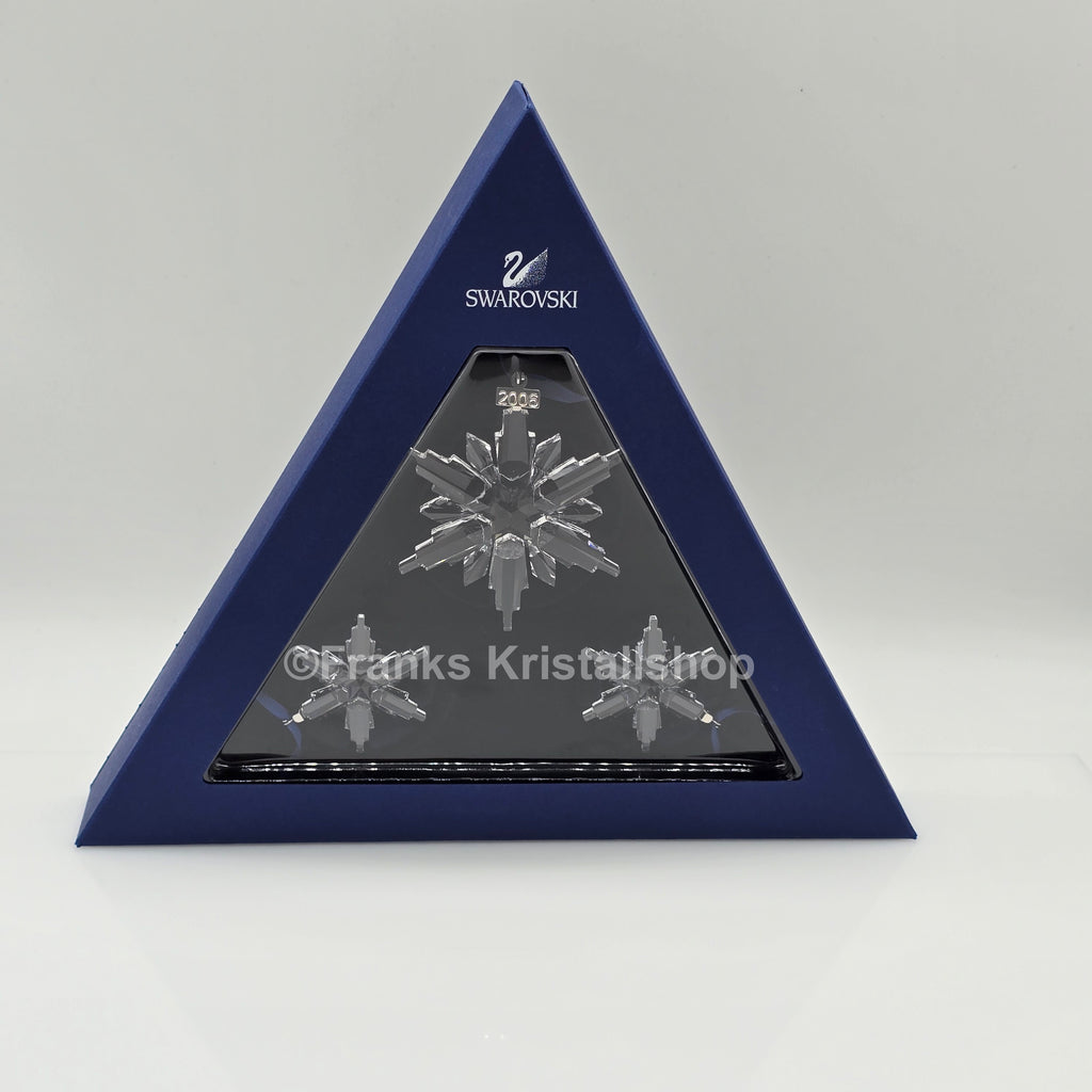 SWAROVSKI Weihnachtsstern 2006 klar 3er Set 860748