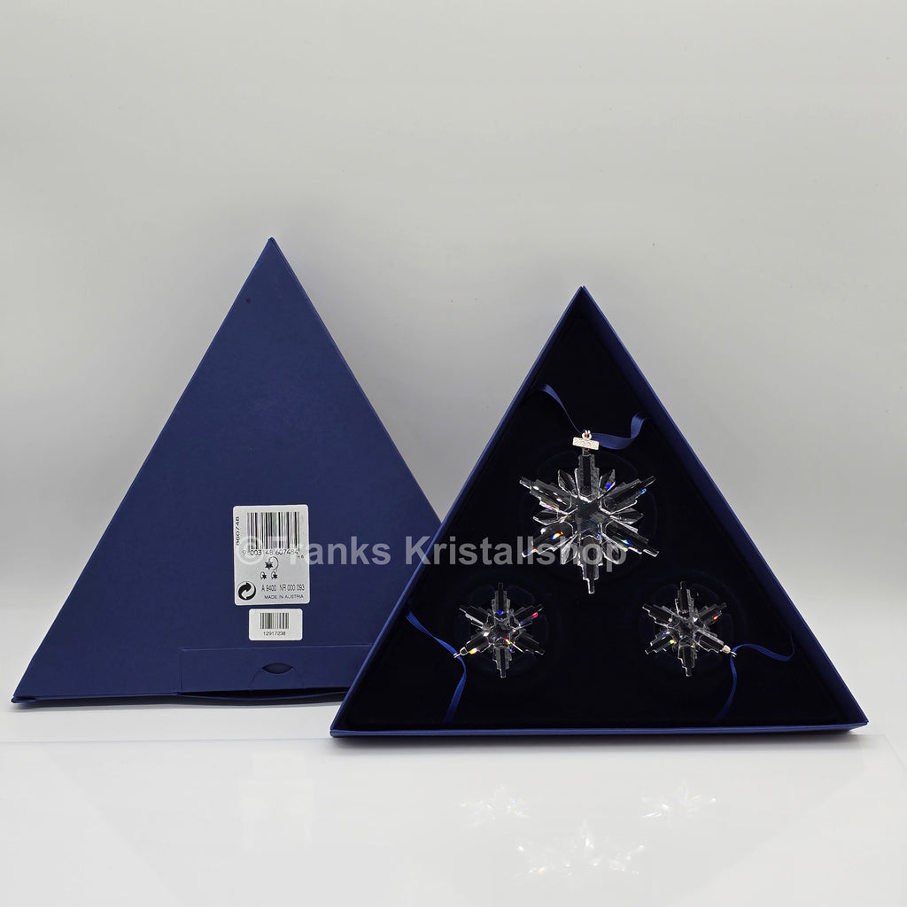 SWAROVSKI Weihnachtsstern 2006 klar 3er Set 860748