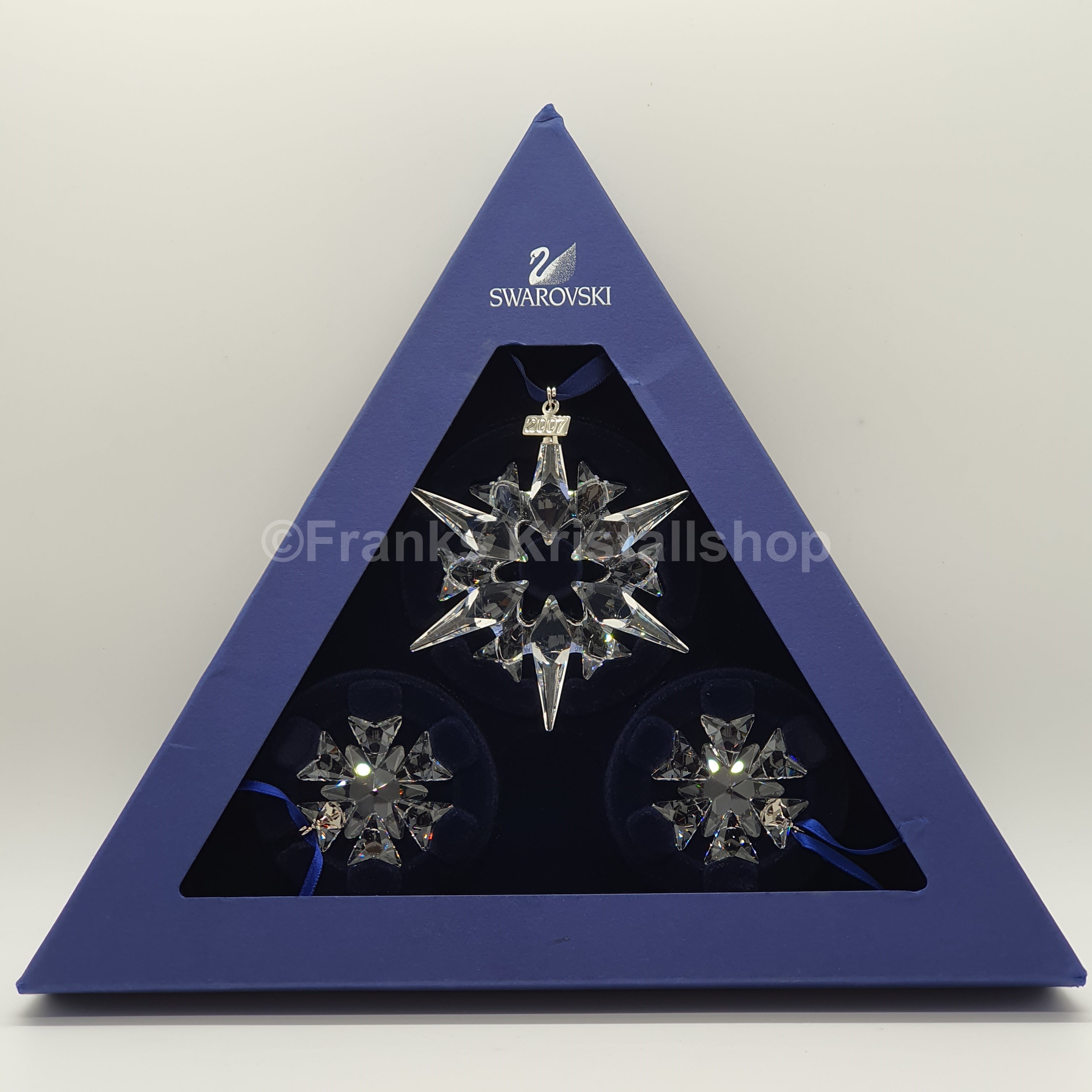 SWAROVSKI Christmas Star 2007 clear 3-piece set 903409 – Franks