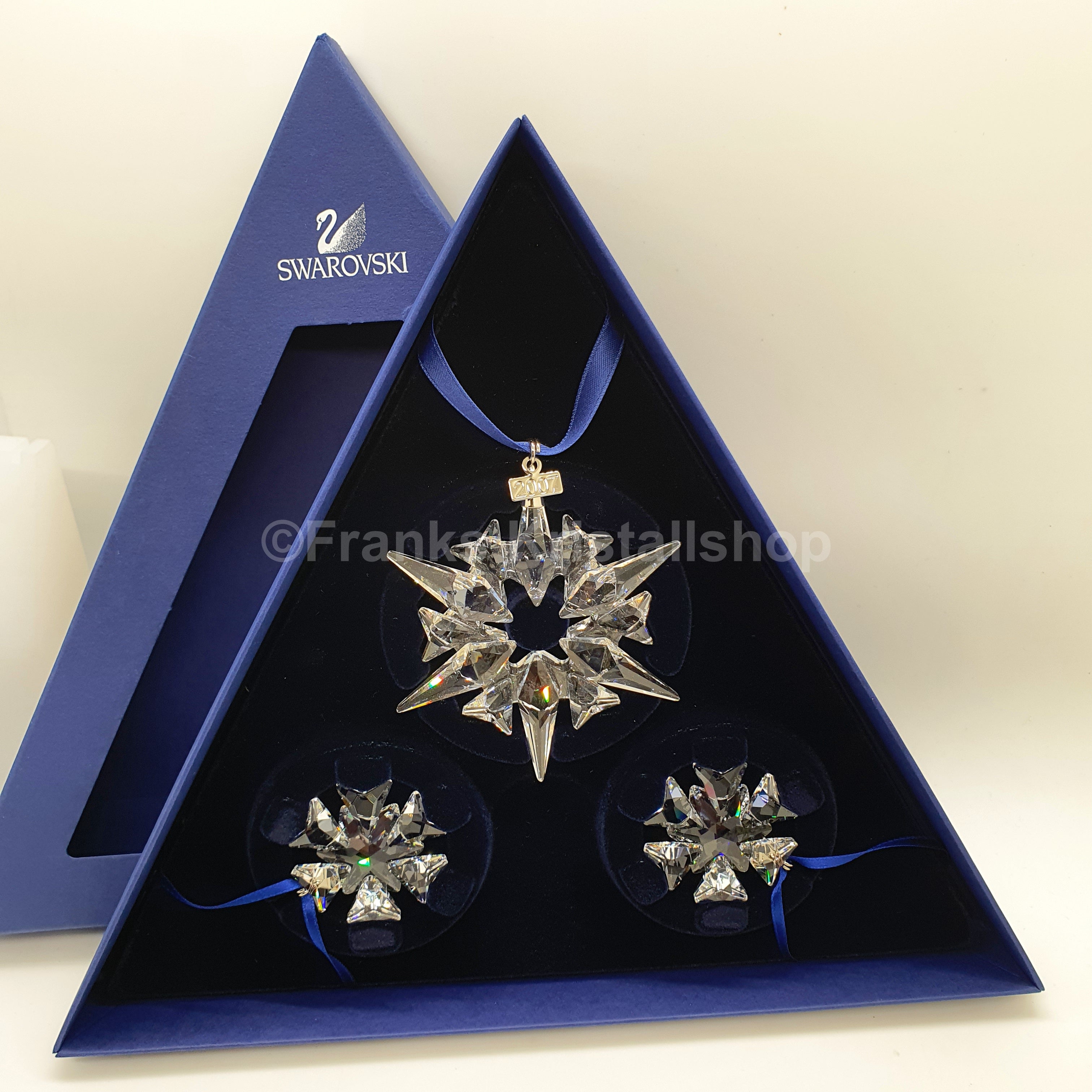 SWAROVSKI Weihnachtsstern 2007 klar 3er Set 903409