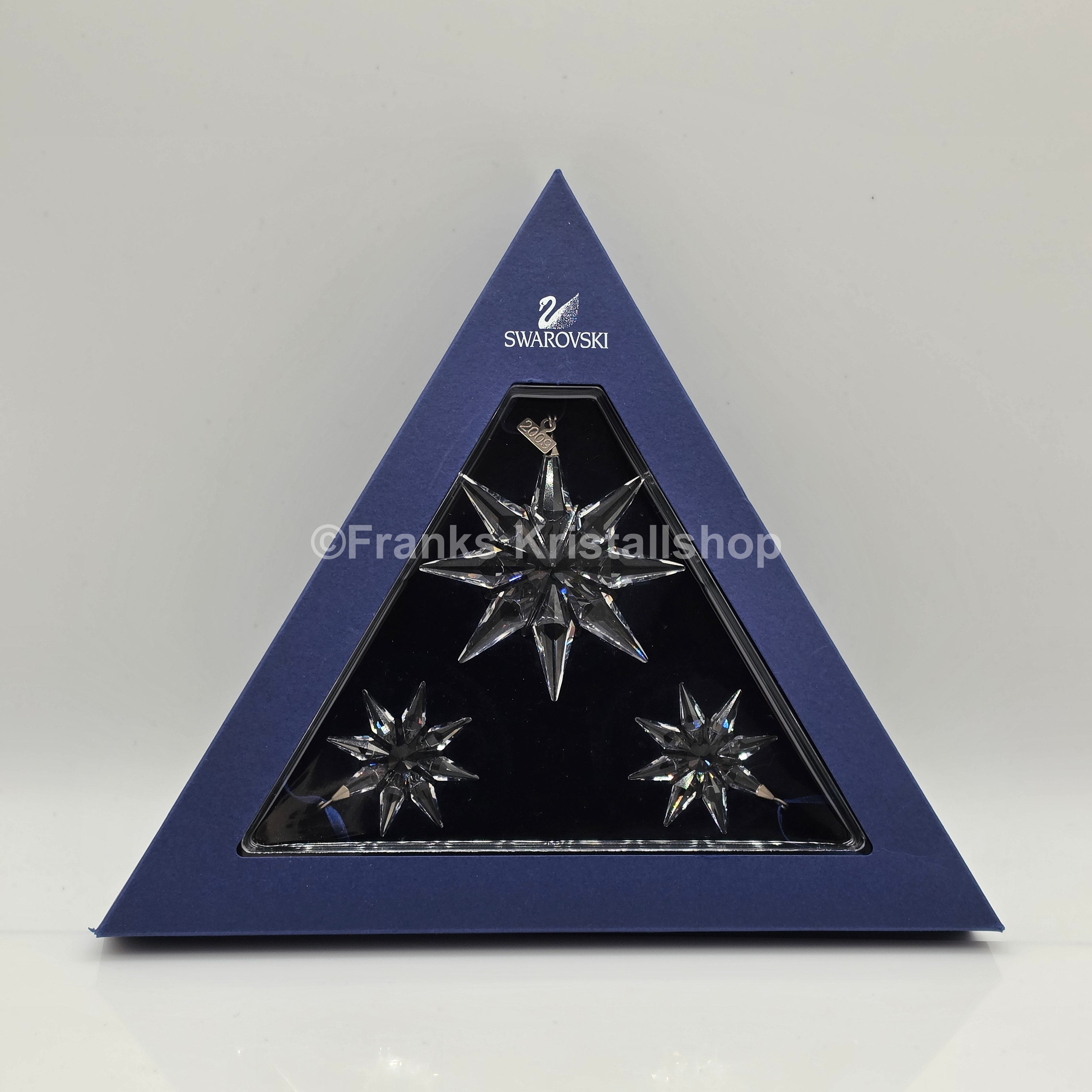 SWAROVSKI Weihnachtsstern 2009 klar 3er Set 996500