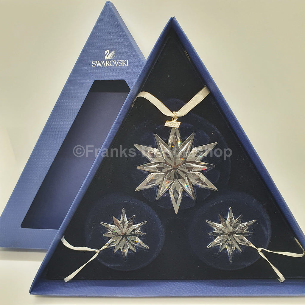 SWAROVSKI Weihnachtsstern 2011 klar 3er Set 1092039