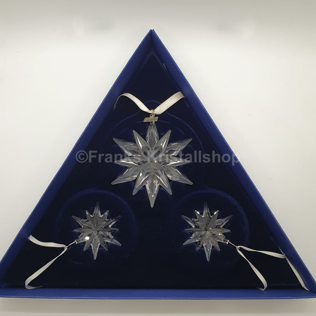 SWAROVSKI Weihnachtsstern 2011 klar 3er Set 1092039