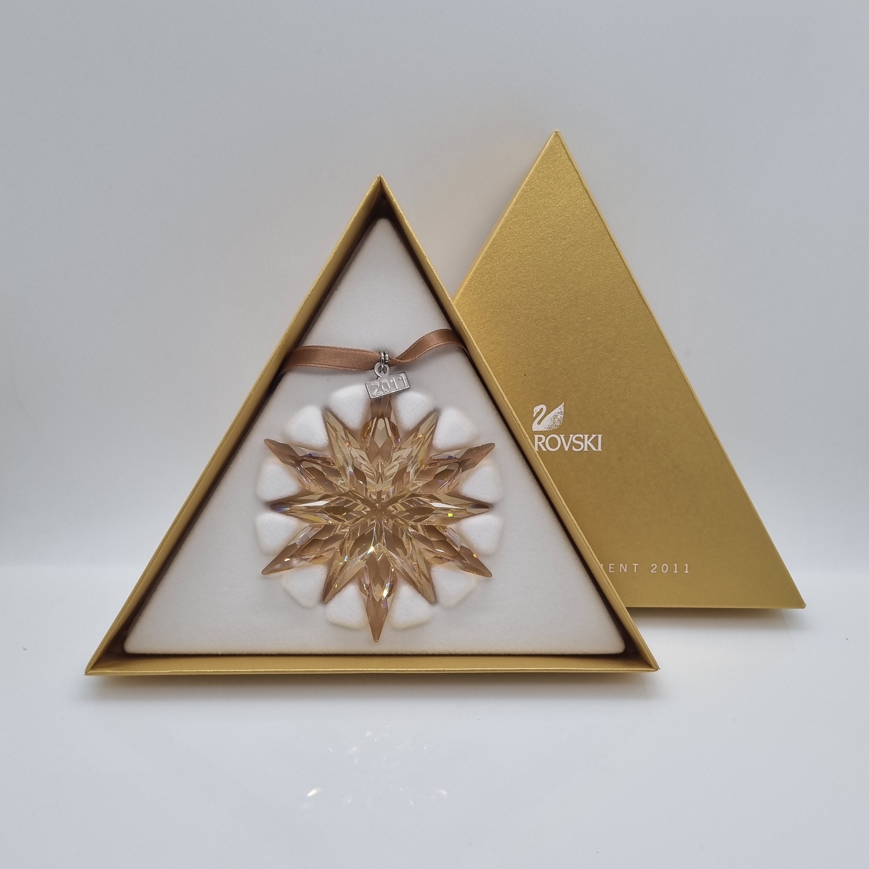 SWAROVSKI Weihnachtsstern 2011 groß Gold SCS 1092040