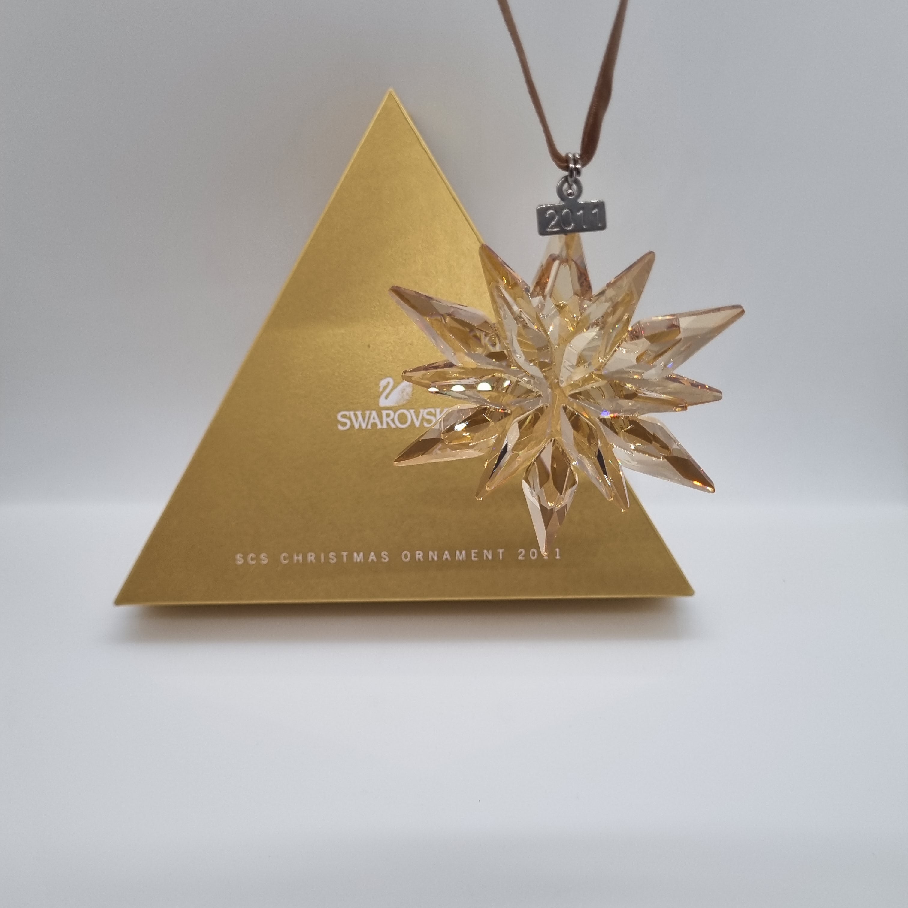 SWAROVSKI Weihnachtsstern 2011 groß Gold SCS 1092040