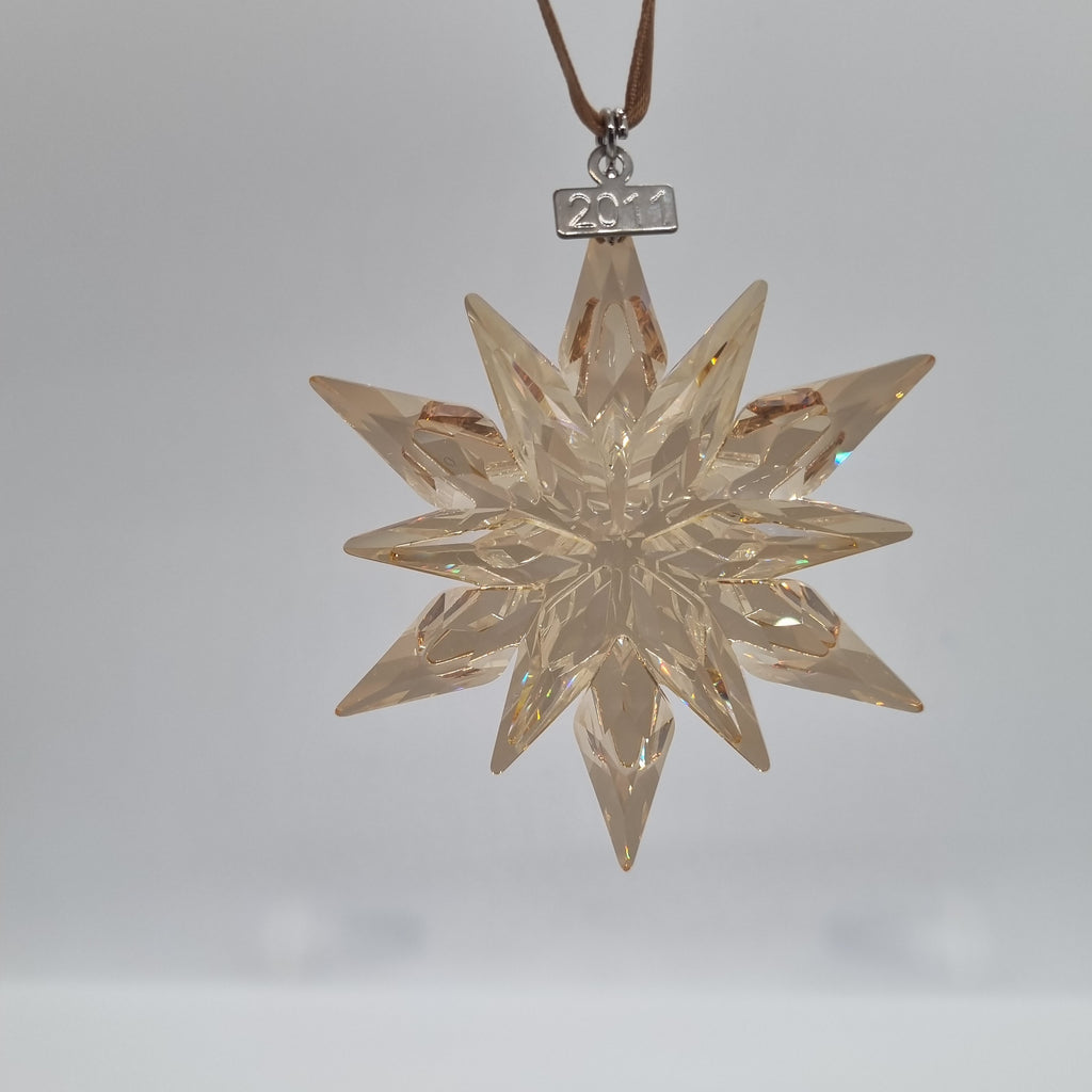 SWAROVSKI Weihnachtsstern 2011 groß Gold SCS 1092040