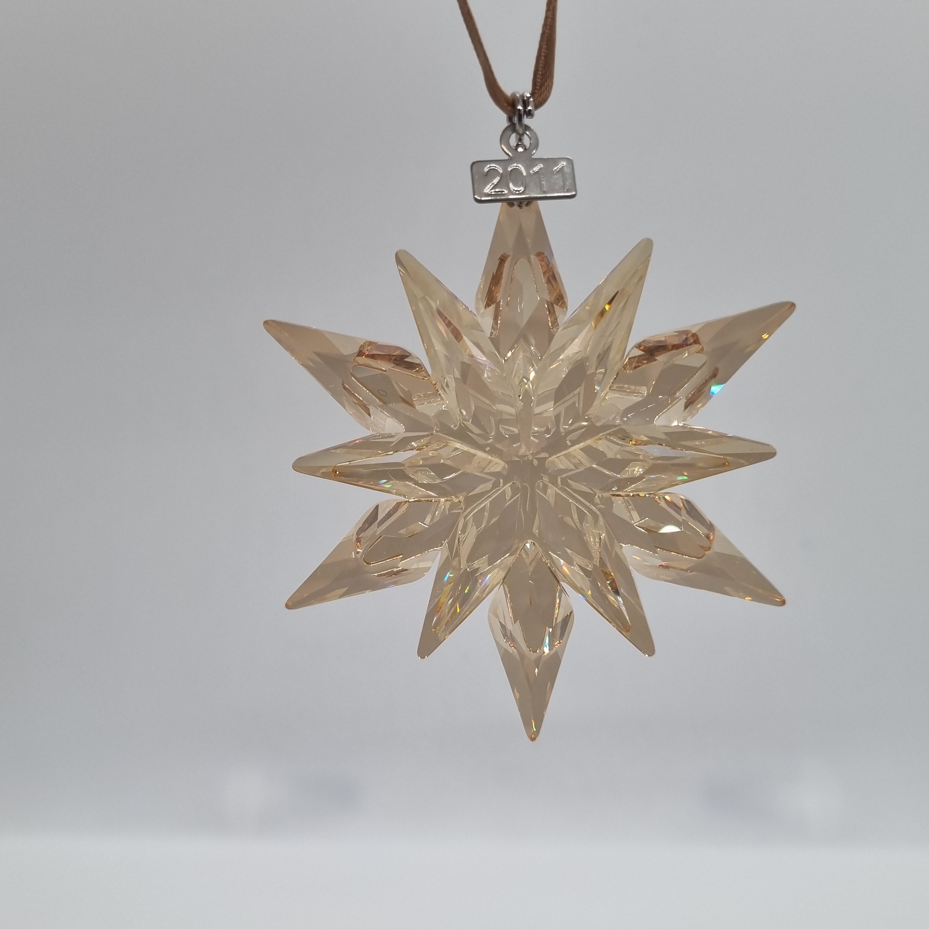 SWAROVSKI Weihnachtsstern 2011 groß Gold SCS 1092040