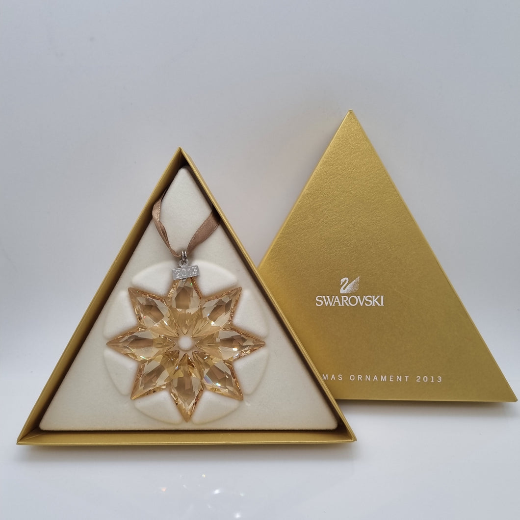 SWAROVSKI Weihnachtsstern 2013 Groß Gold SCS 5004491